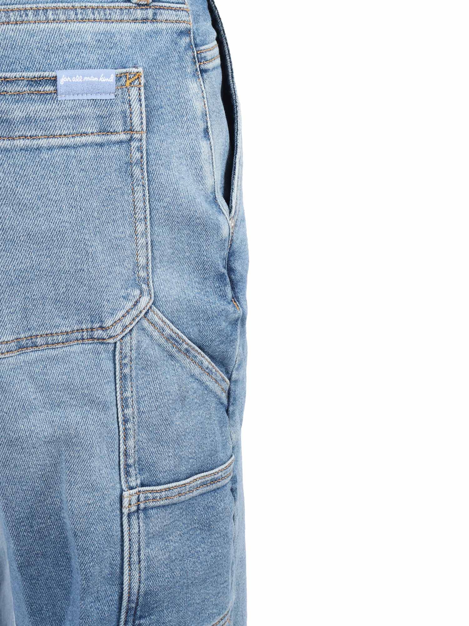 7 For All Mankind Lotta Trouser Fancy With Carpenter Details In Blue