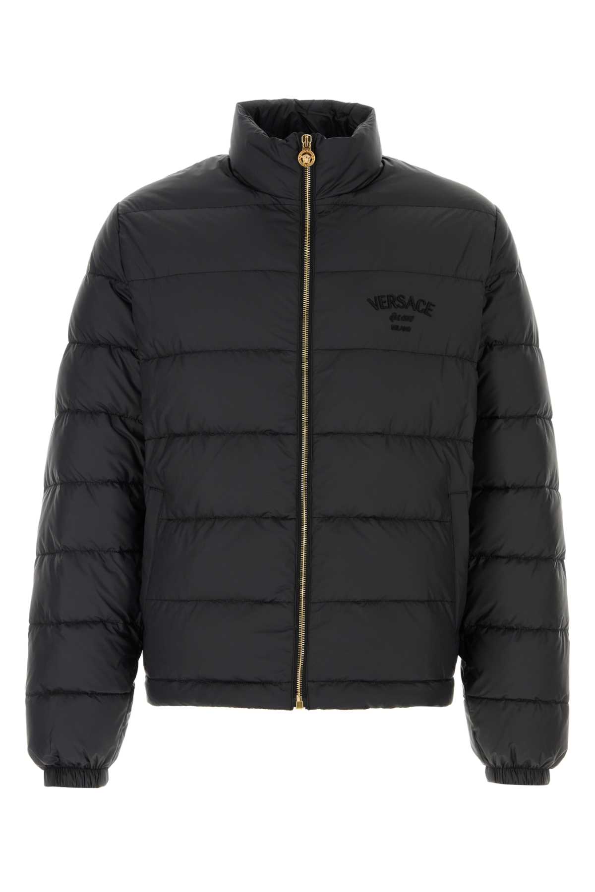 Black Nylon Down Jacket