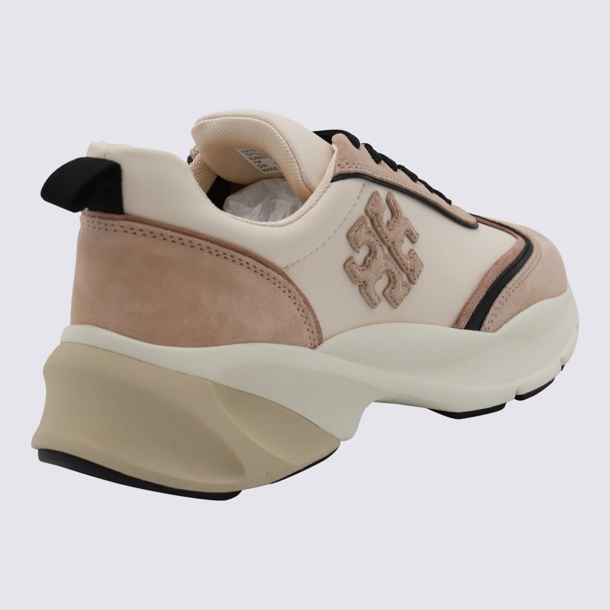 Shop Tory Burch Sneakers In Pearl/khaki