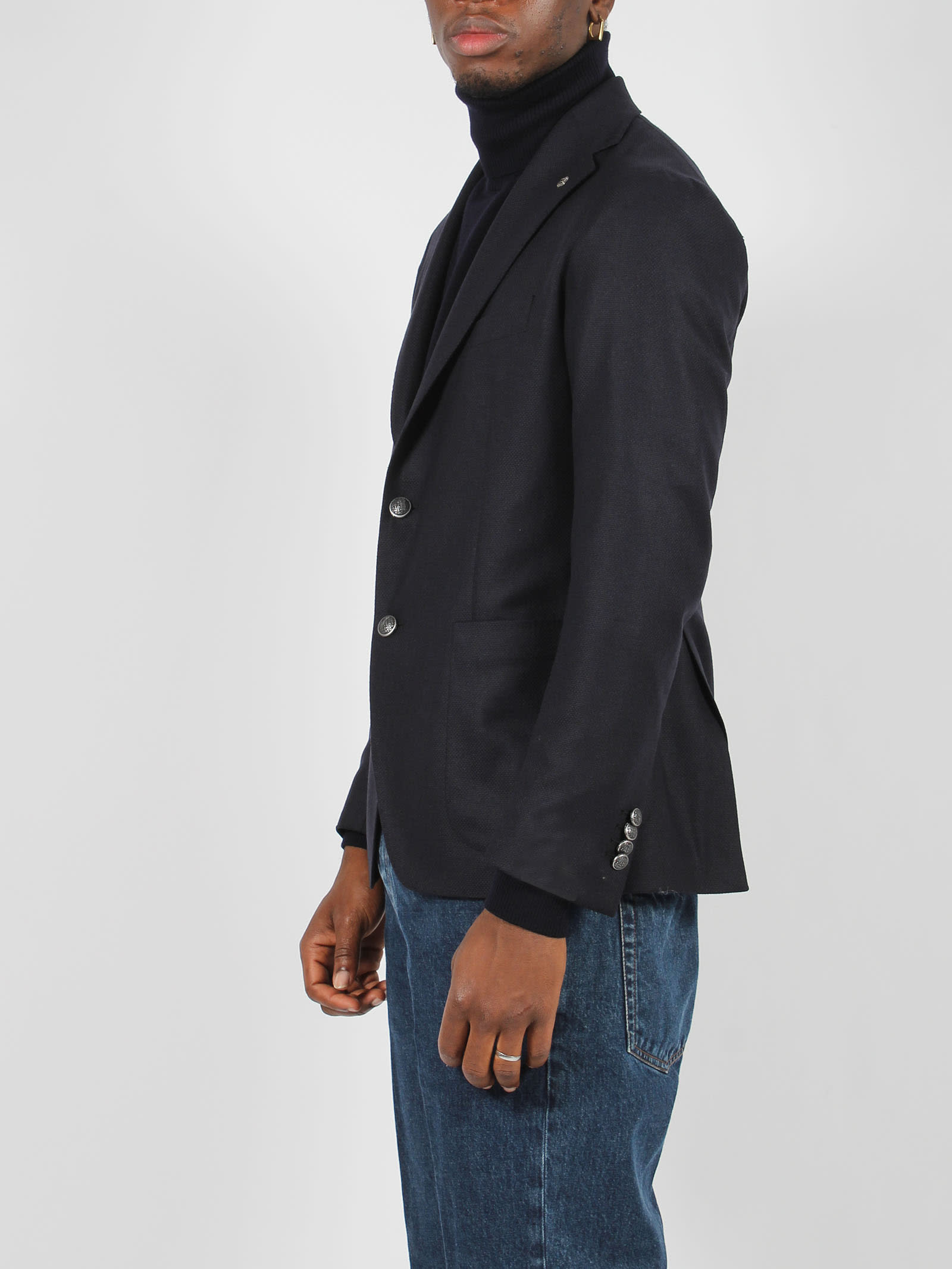 Shop Tagliatore Classic Blazer In Blue