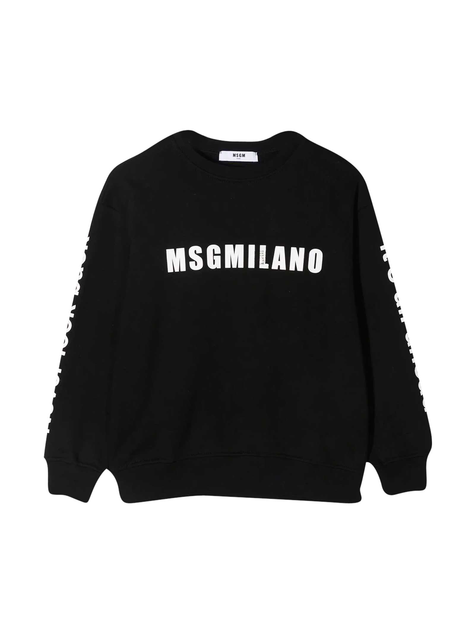 MSGM Black Sweatshirt Moncler Enfant