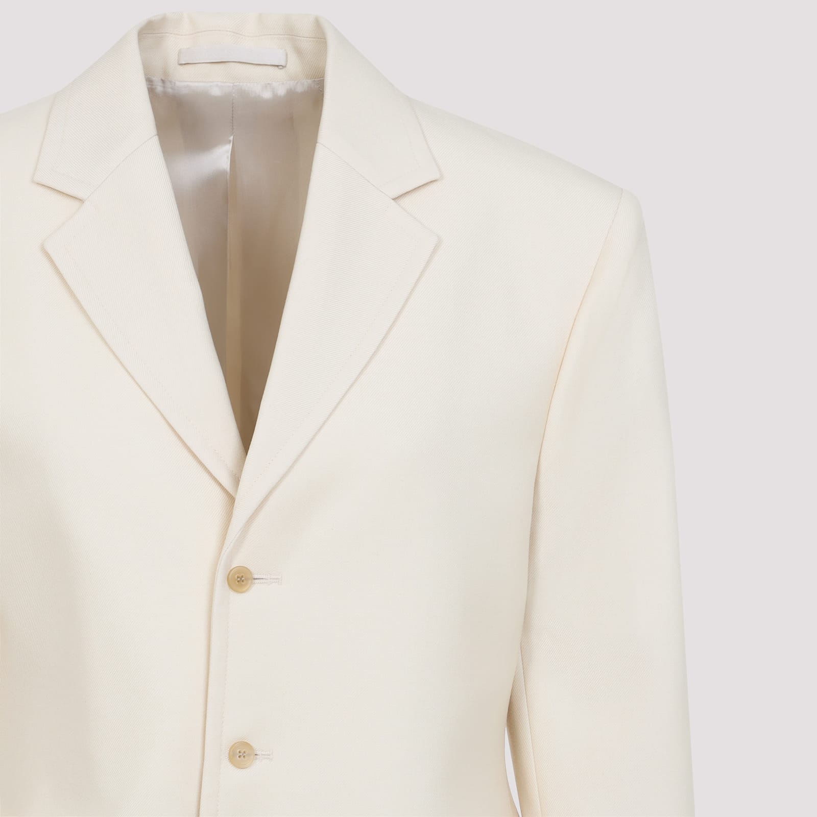 Shop Carven Ja202 Jacket Blazer In Parchment