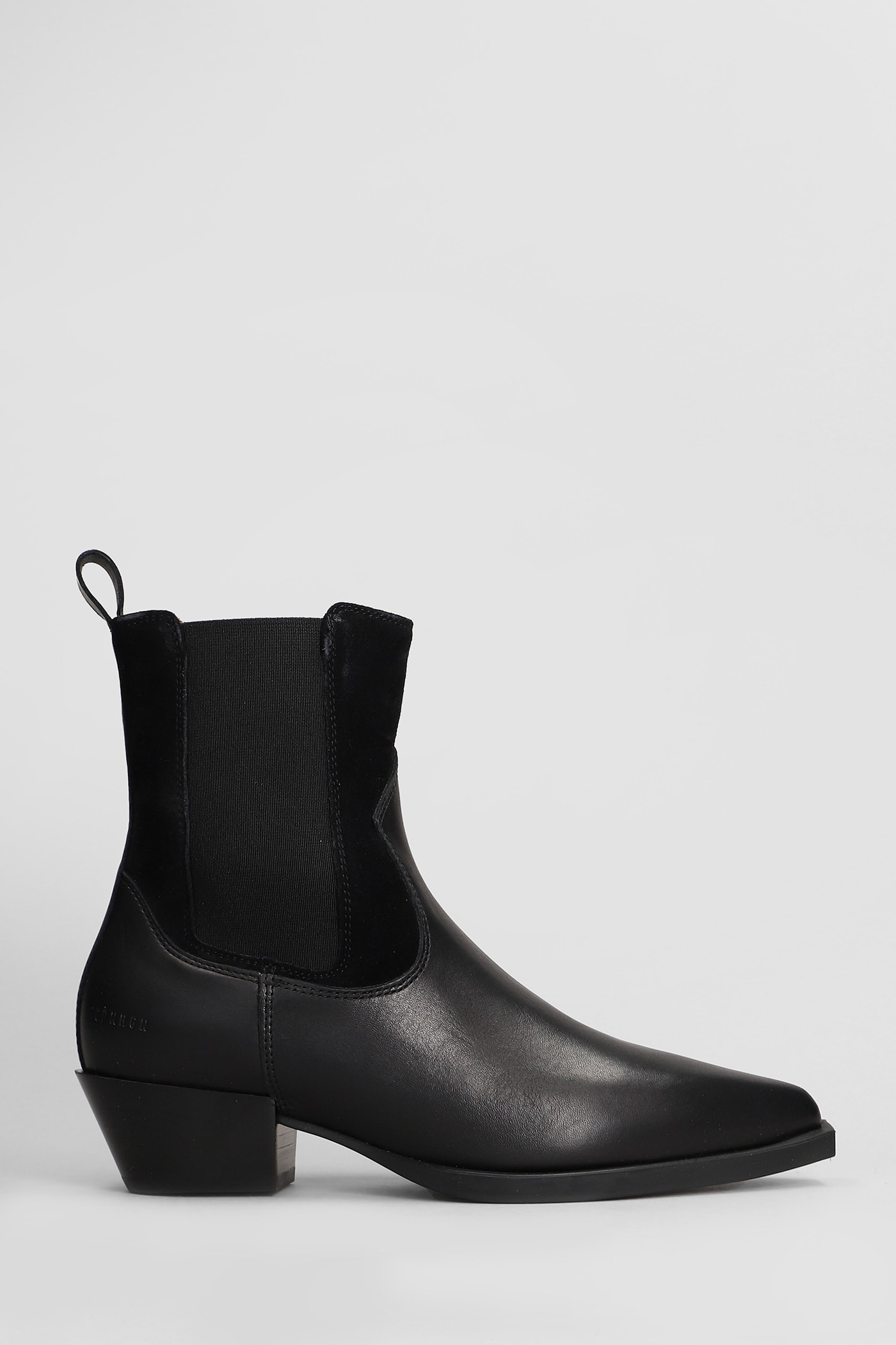 Cph 217 Texan Ankle Boots In Black Leather