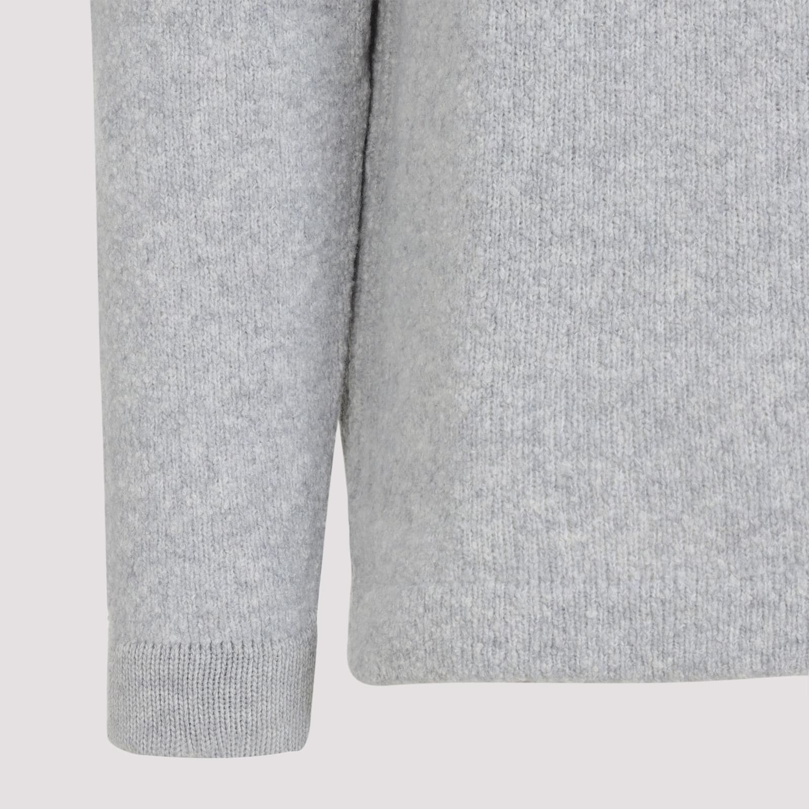 Stone Island 5100056 Lambswool Sweater In Gray