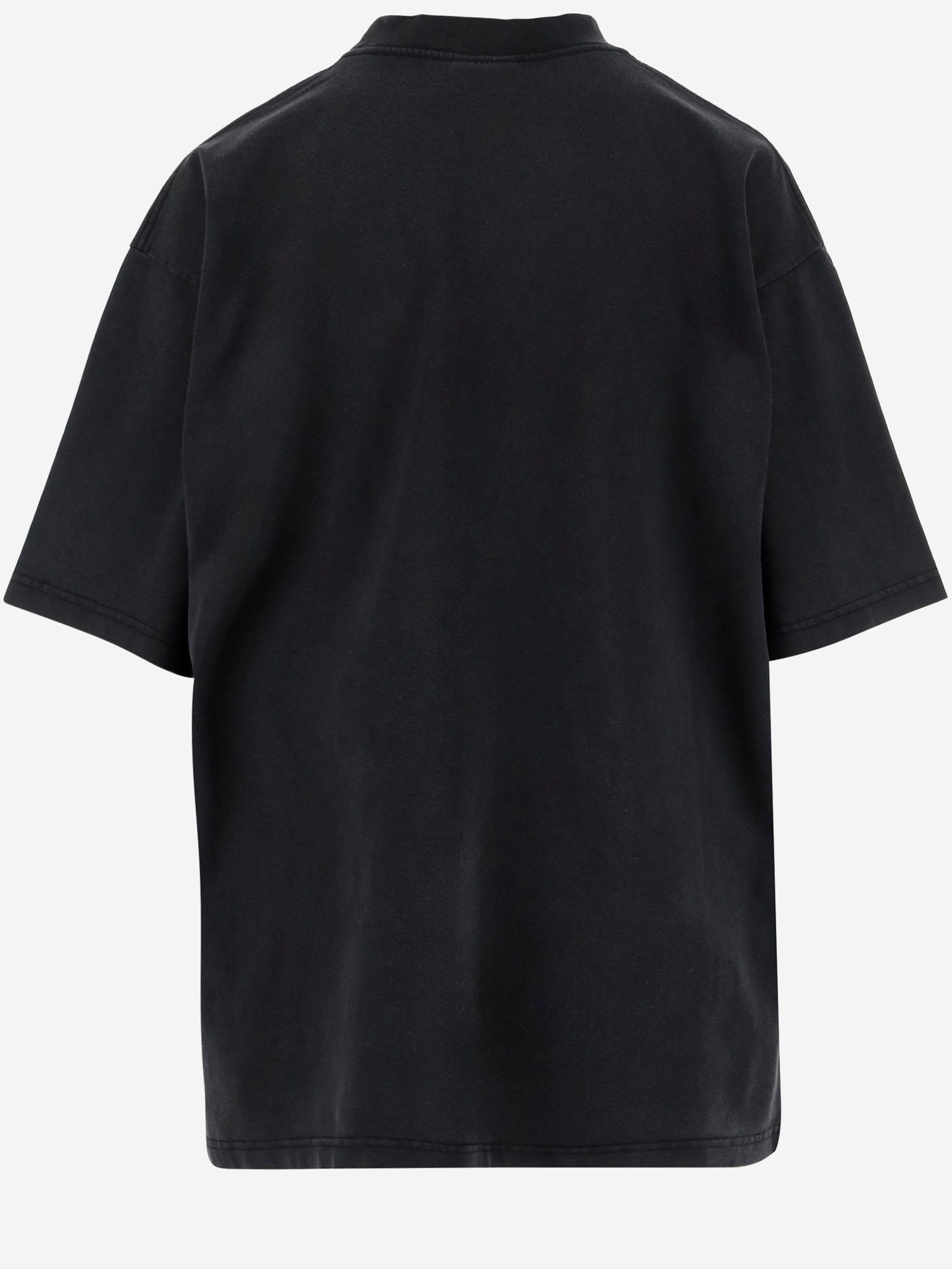Shop Balenciaga Black Cotton T-shirt