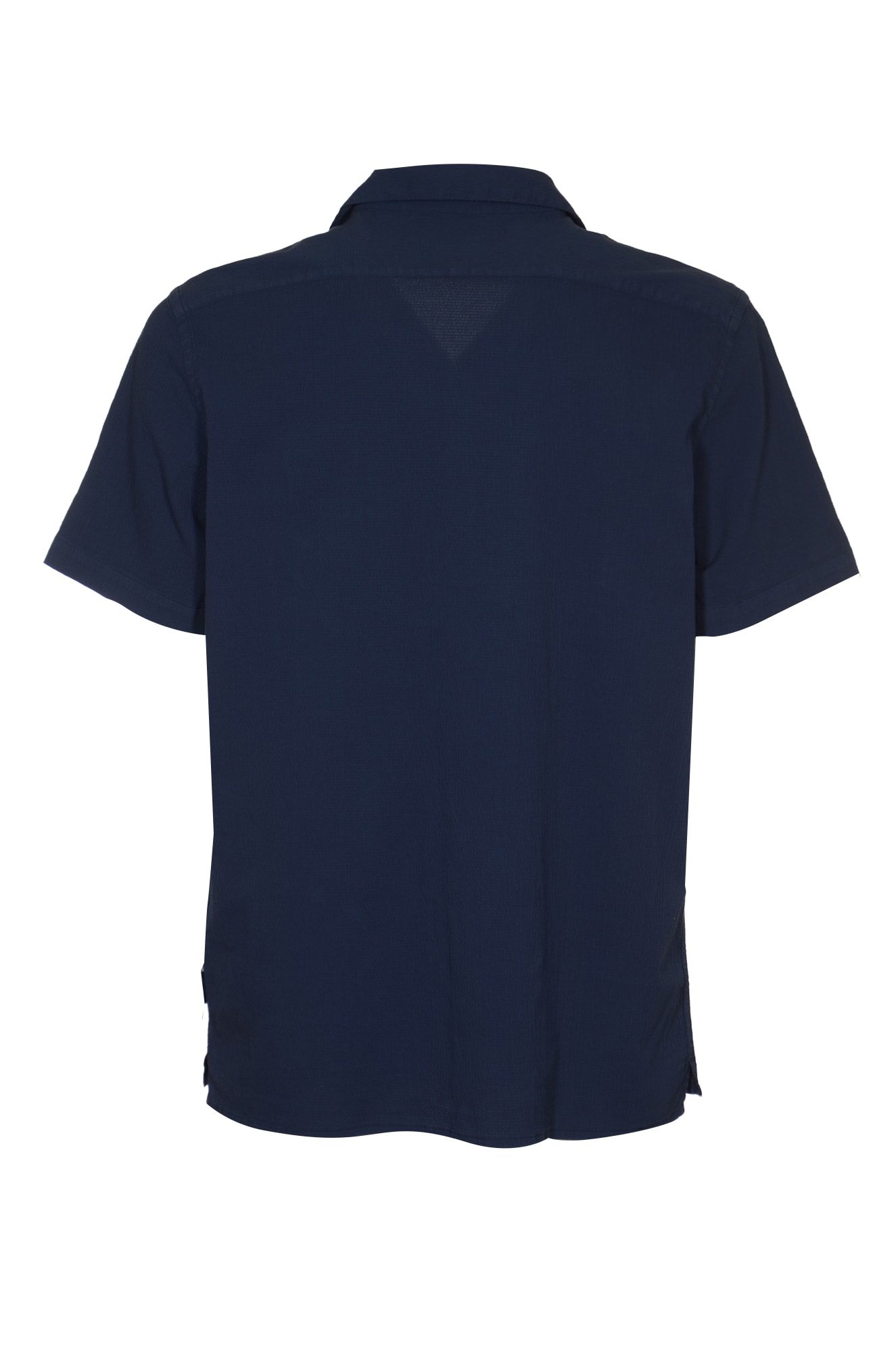 Shop Paul Smith Regular Fit Short-sleeved Shirt In Dark Navy