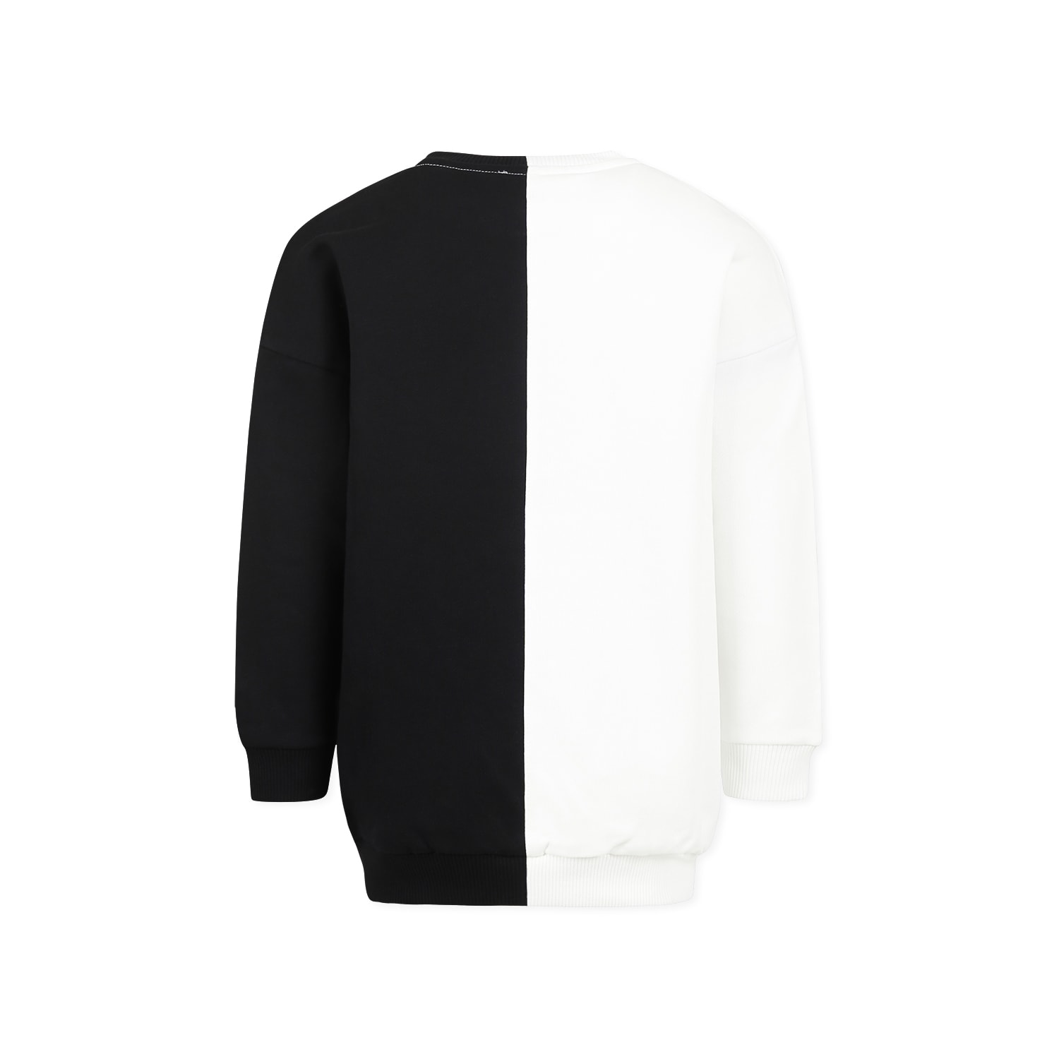 Shop Balmain Multicolor Sweatshirt For Kids With Logo