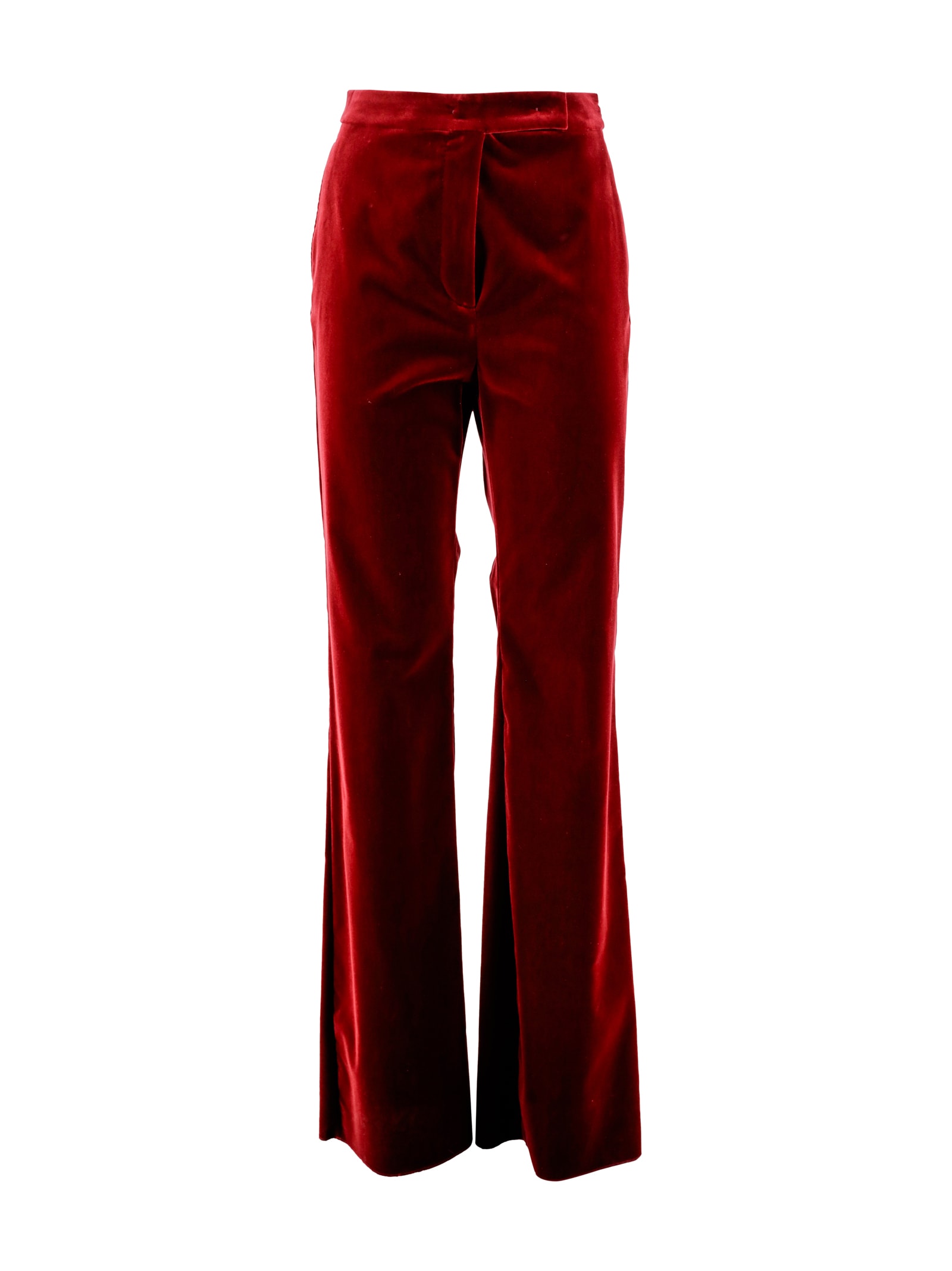 Shop Max Mara Soft Velvet Trousers