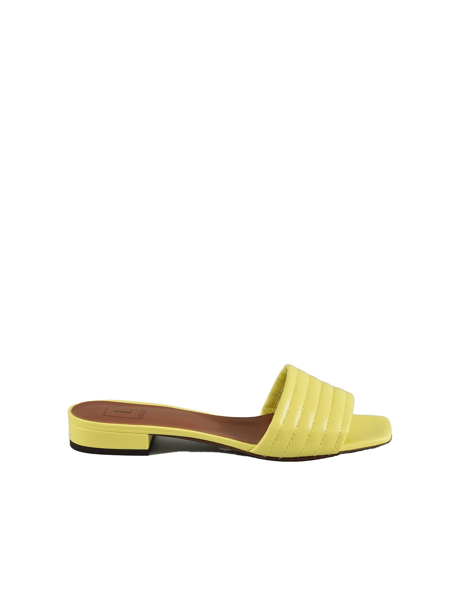 L'Autre Chose Womens Yellow Sandals
