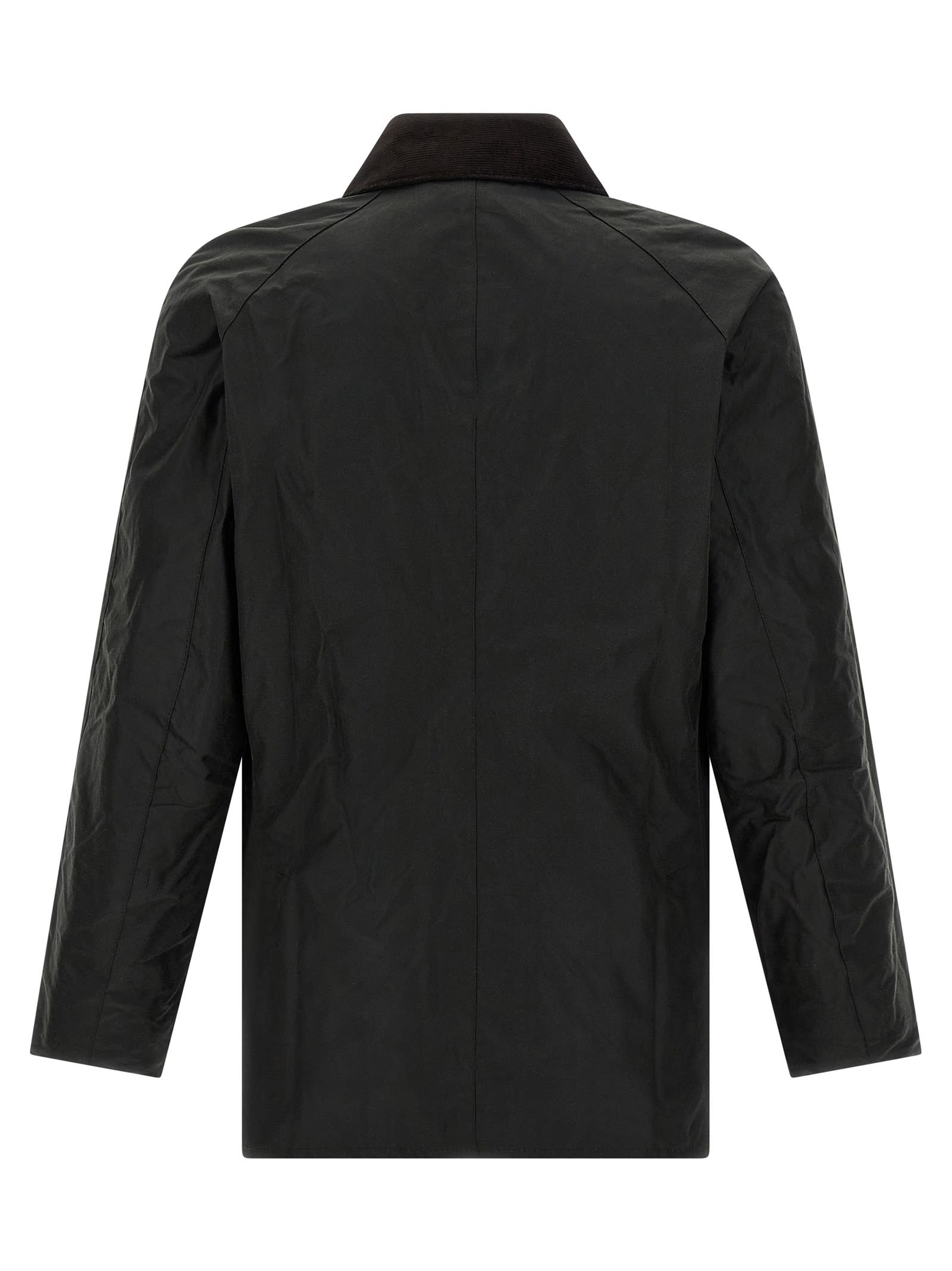 Barbour Casual Jacket With Long Sleeves And Collared Design In Black