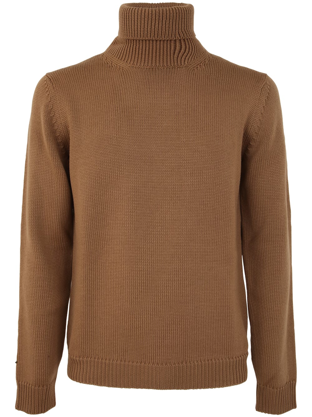 Shop Nuur Long Sleeve Turtle Neck Sweater In Camel