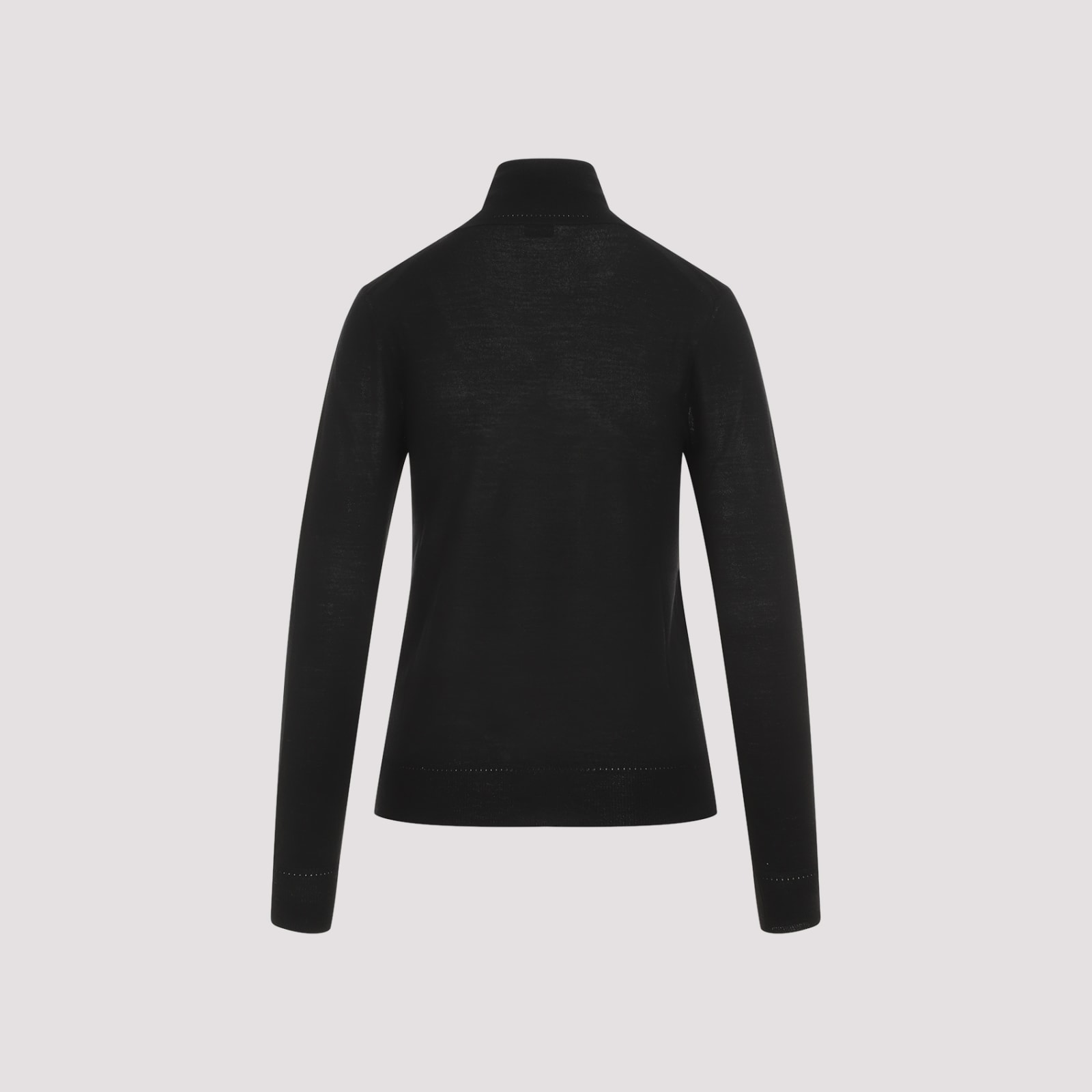 Shop Saint Laurent Turtleneck Pullover In Noir