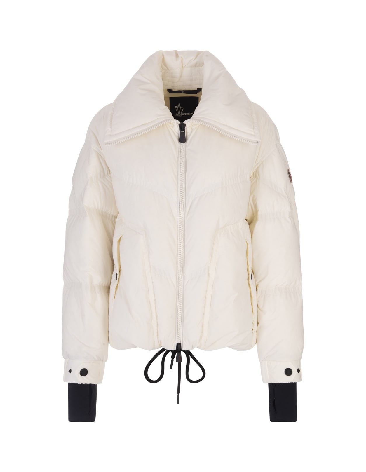 Moncler Grenoble Woman White Cluses Short Down Jacket