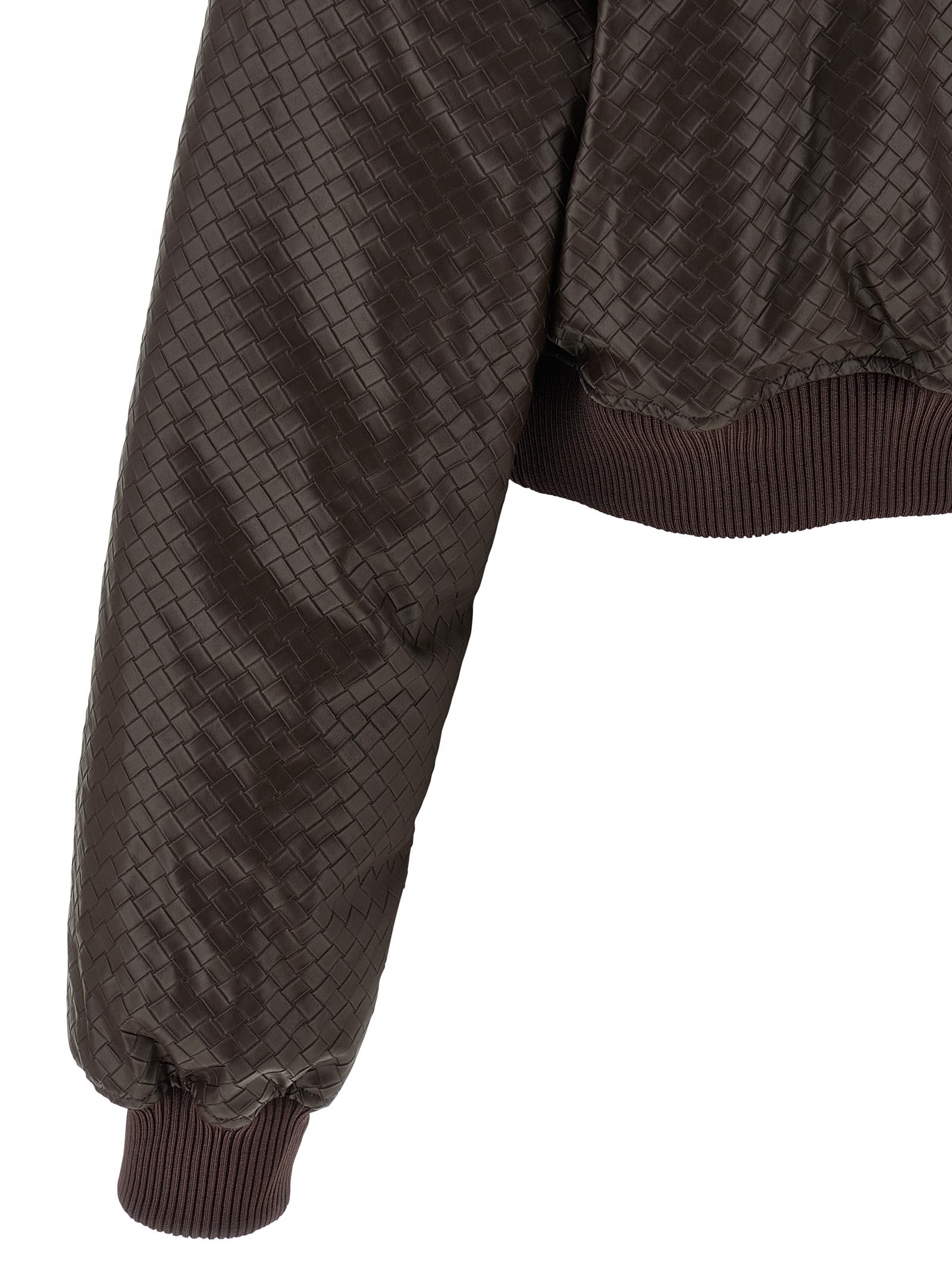 Rotate Birger Christensen Puffer Bomber Jacket In Brown
