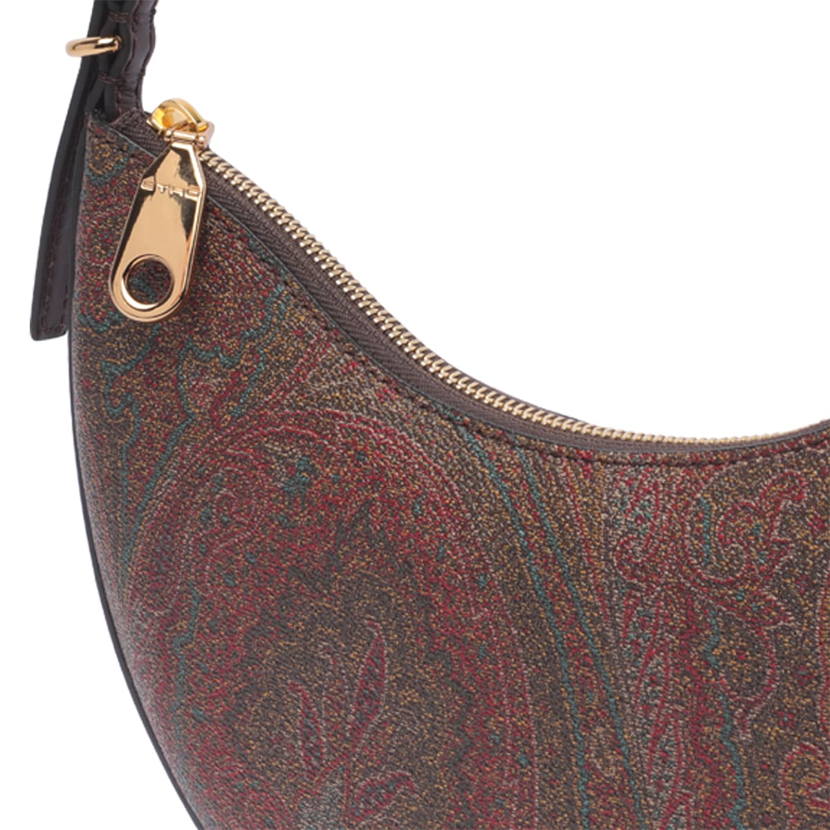 Shop Etro Small Hobo Bag In Brown