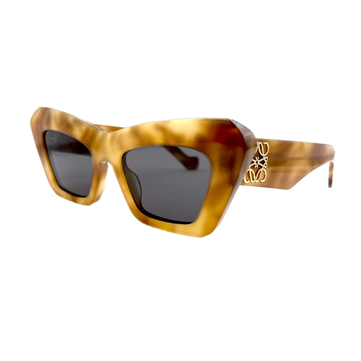 Shop Loewe Lw40036i Anagram 53a Sunglasses In Giallo