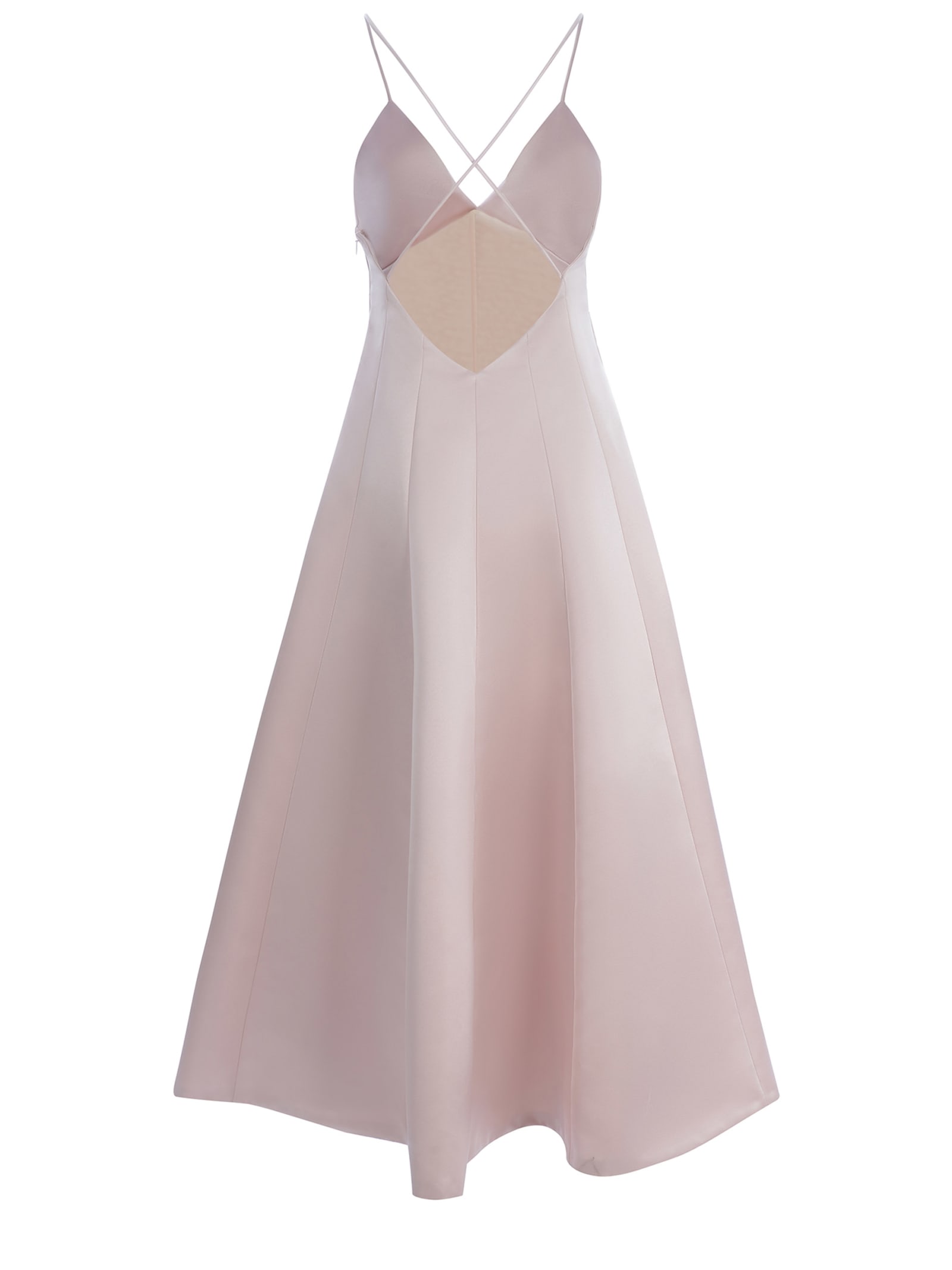 Philosophy Di Lorenzo Serafini Babydoll-kleid Aus Duchessesatin In Rosa