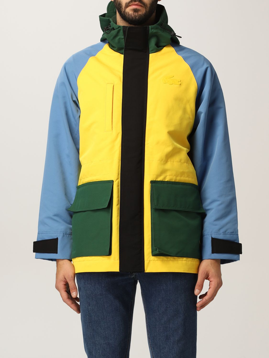 lacoste combo parka