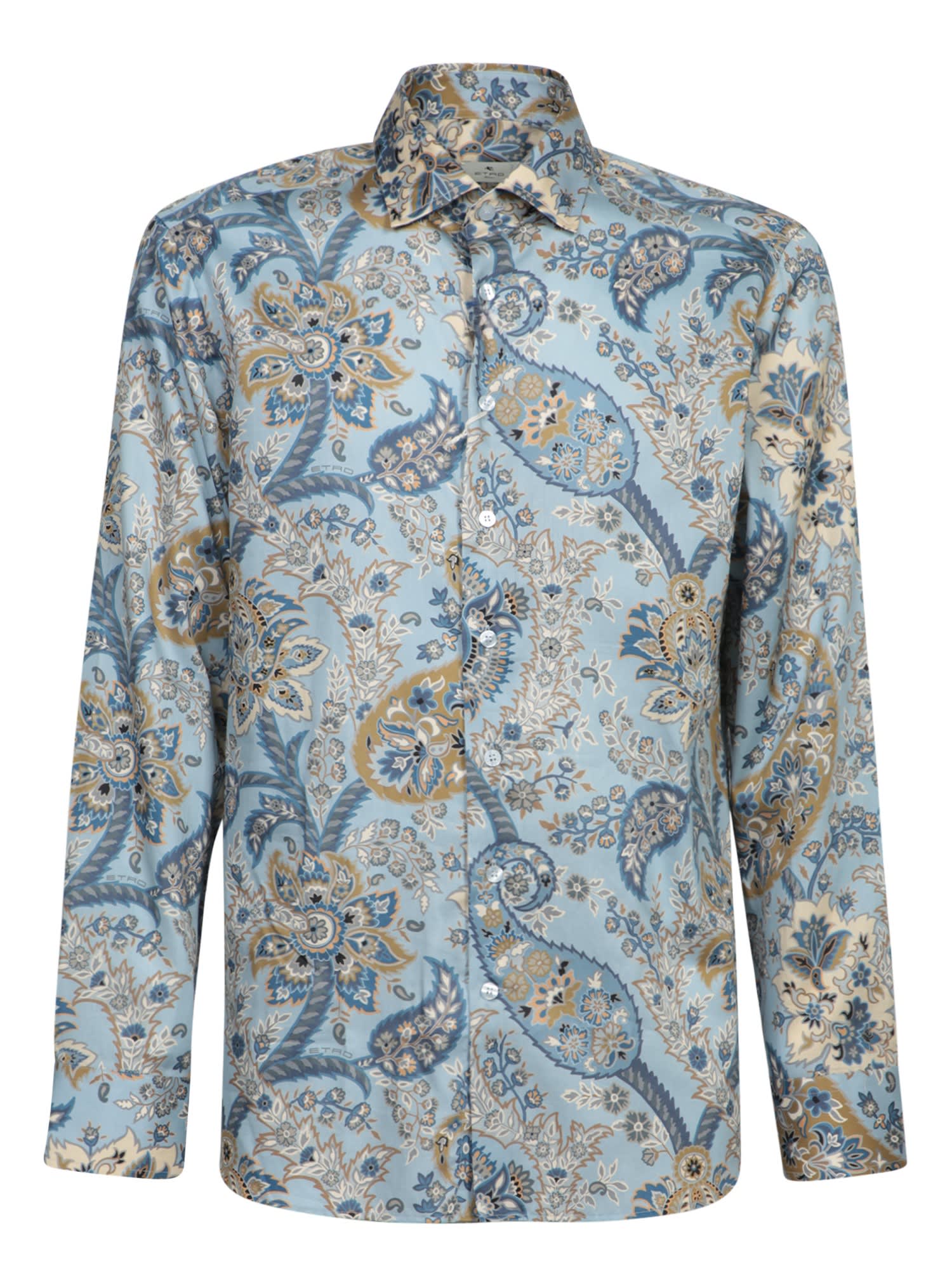 Shop Etro Roma Celestial Pattern Shirt In Blue