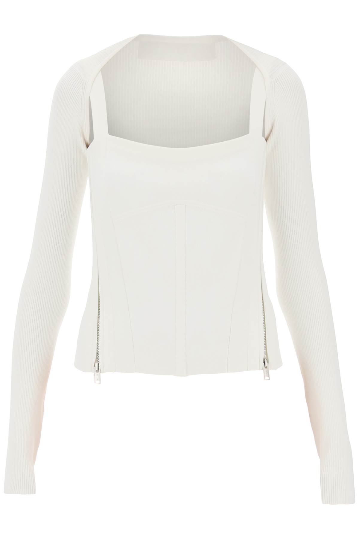 Shop Dion Lee Modular Corset Top In Ivory (white)