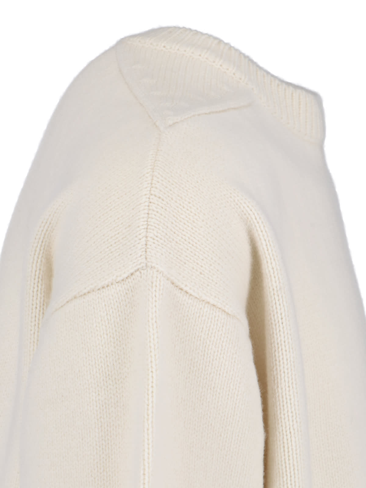 Shop Studio Nicholson Basic Sweater Hemyl In Crema