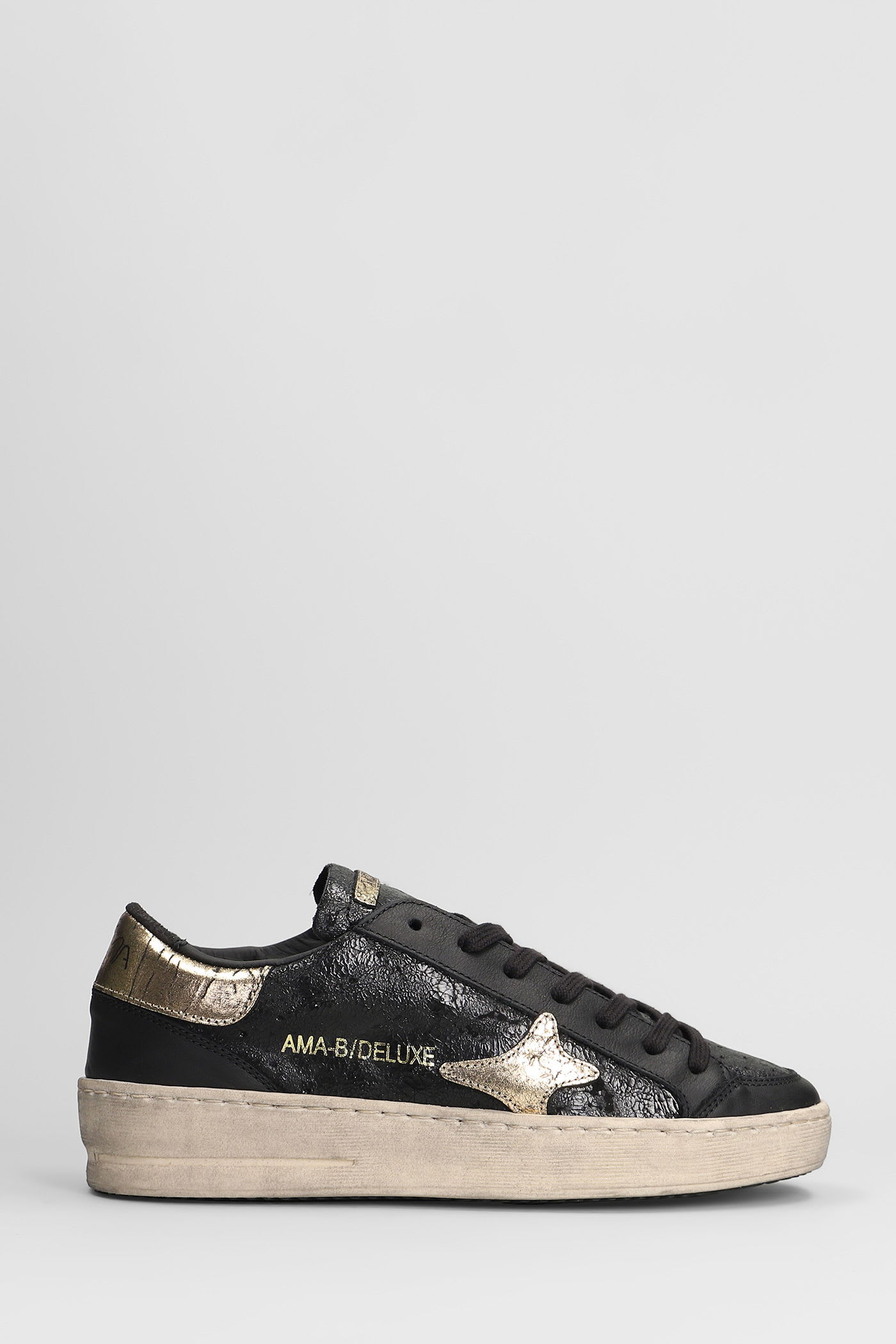 AMA-BRAND Sneakers In Black Leather