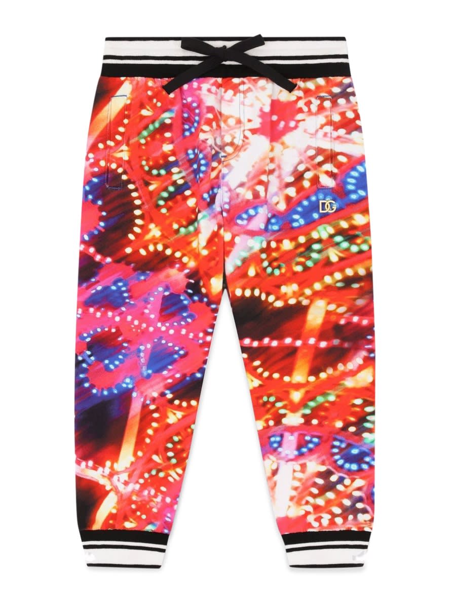 Shop Dolce & Gabbana Pants In Multicolour