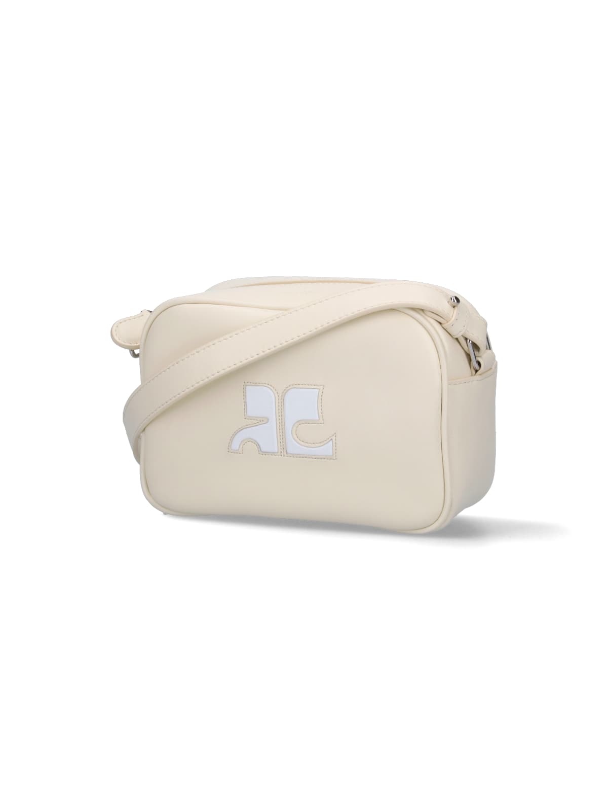 Shop Courrèges Re-edition Camera Bag In Crema