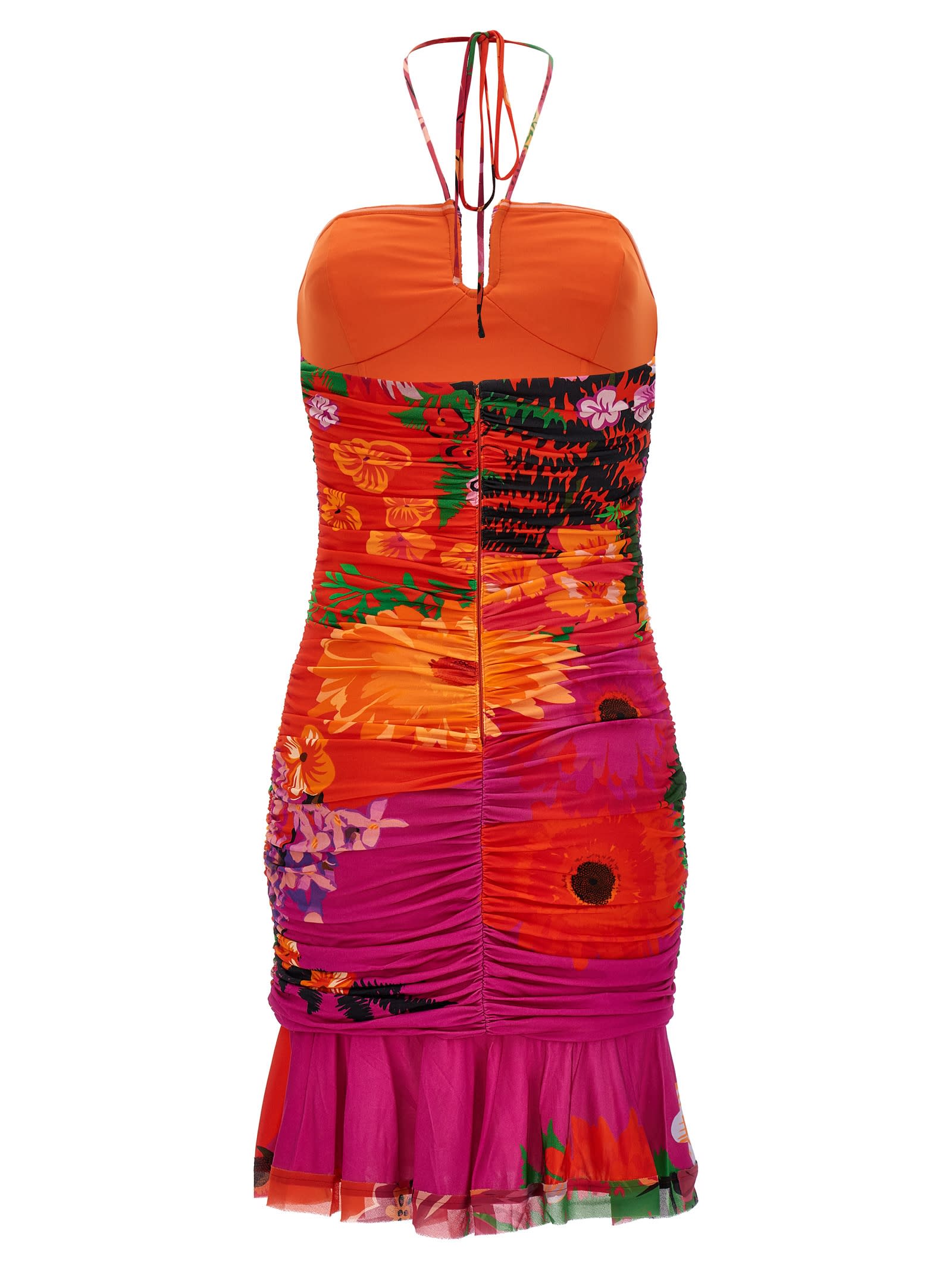 Shop Emanuel Ungaro Bellamy Dress In Multicolor