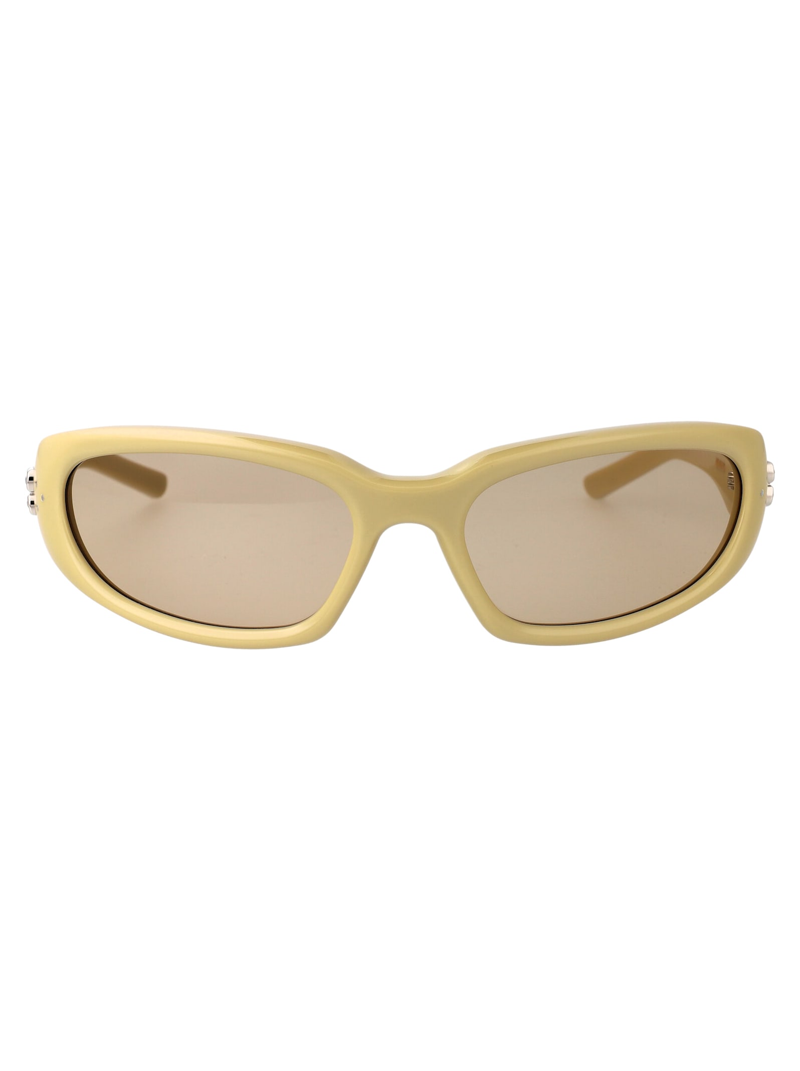 Shop Gentle Monster Memento Sunglasses In Y10 Yellow