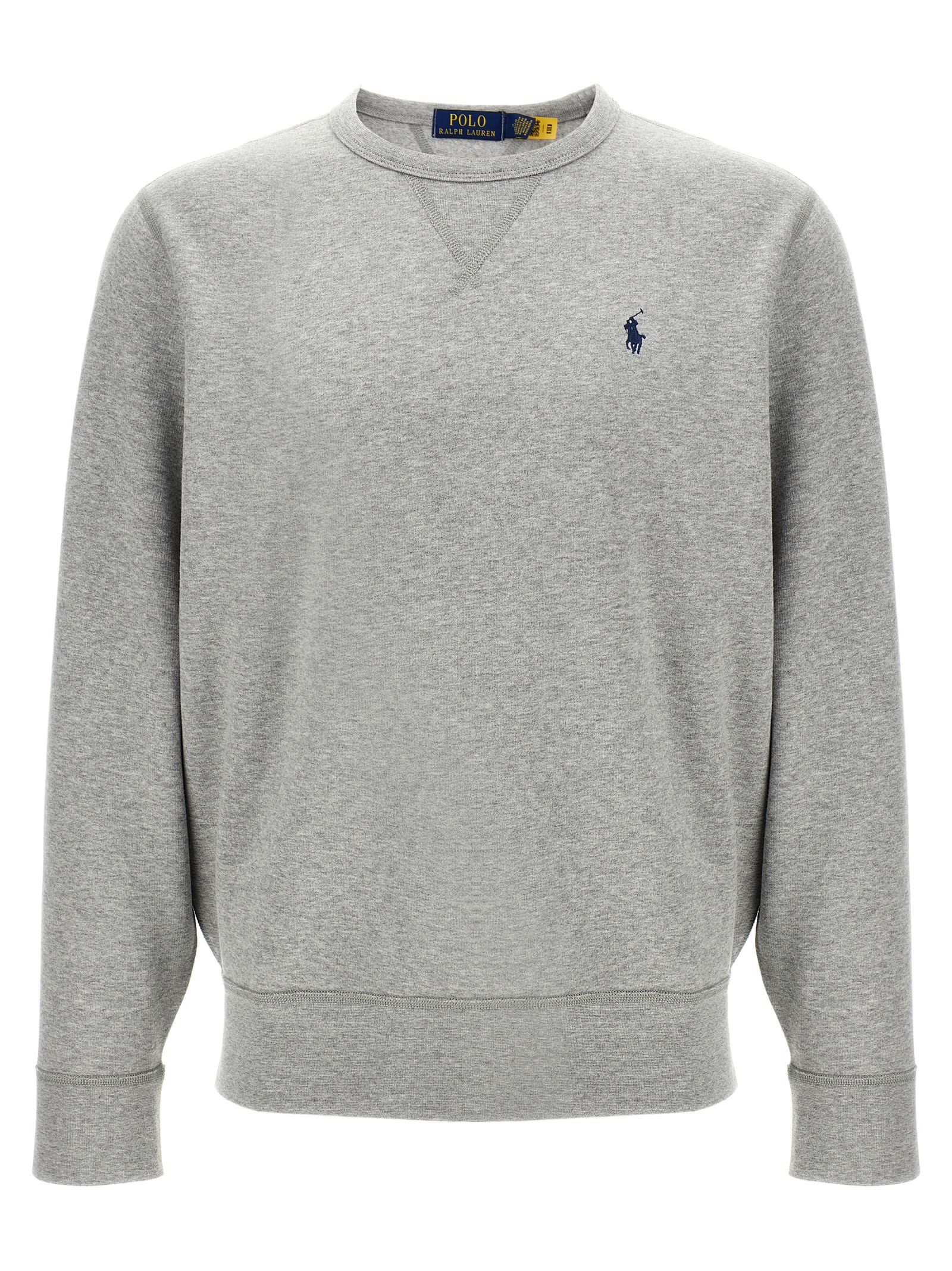 Polo Ralph Lauren Cotton-blend Jersey Sweatshirt In Gray