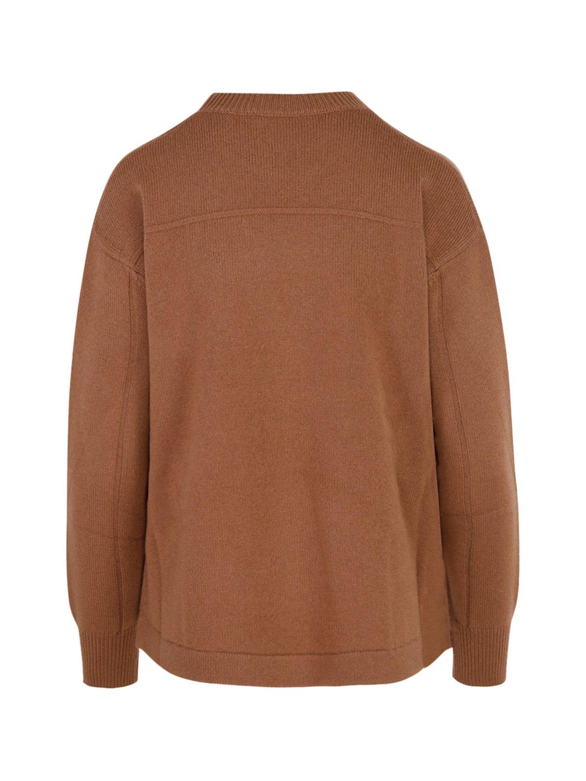 Shop 's Max Mara Crewneck Knit Jumper In Cammello