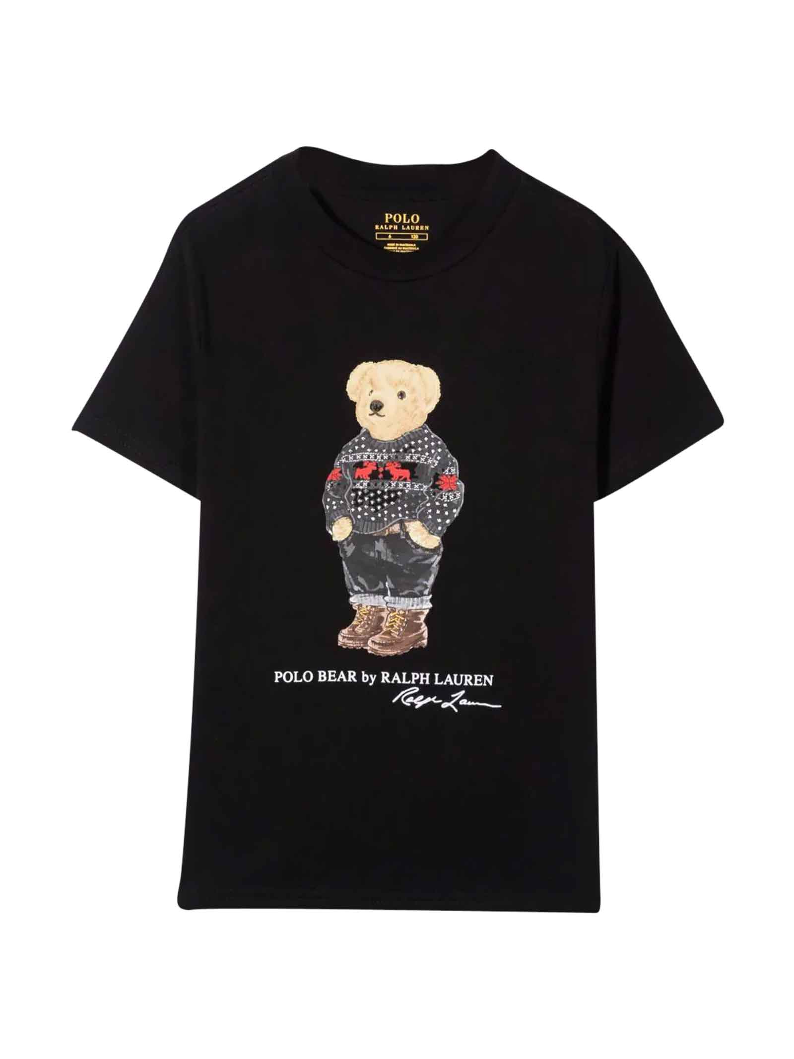 POLO RALPH LAUREN BLACK T-SHIRT