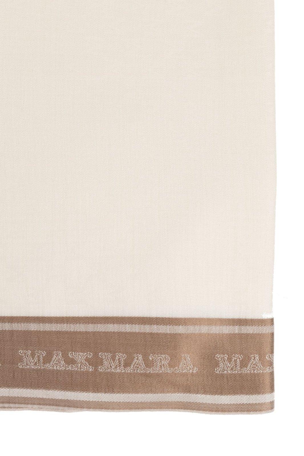 Max Mara★MADRE SHAWL Max Mara Madre Scarf In White | ModeSens