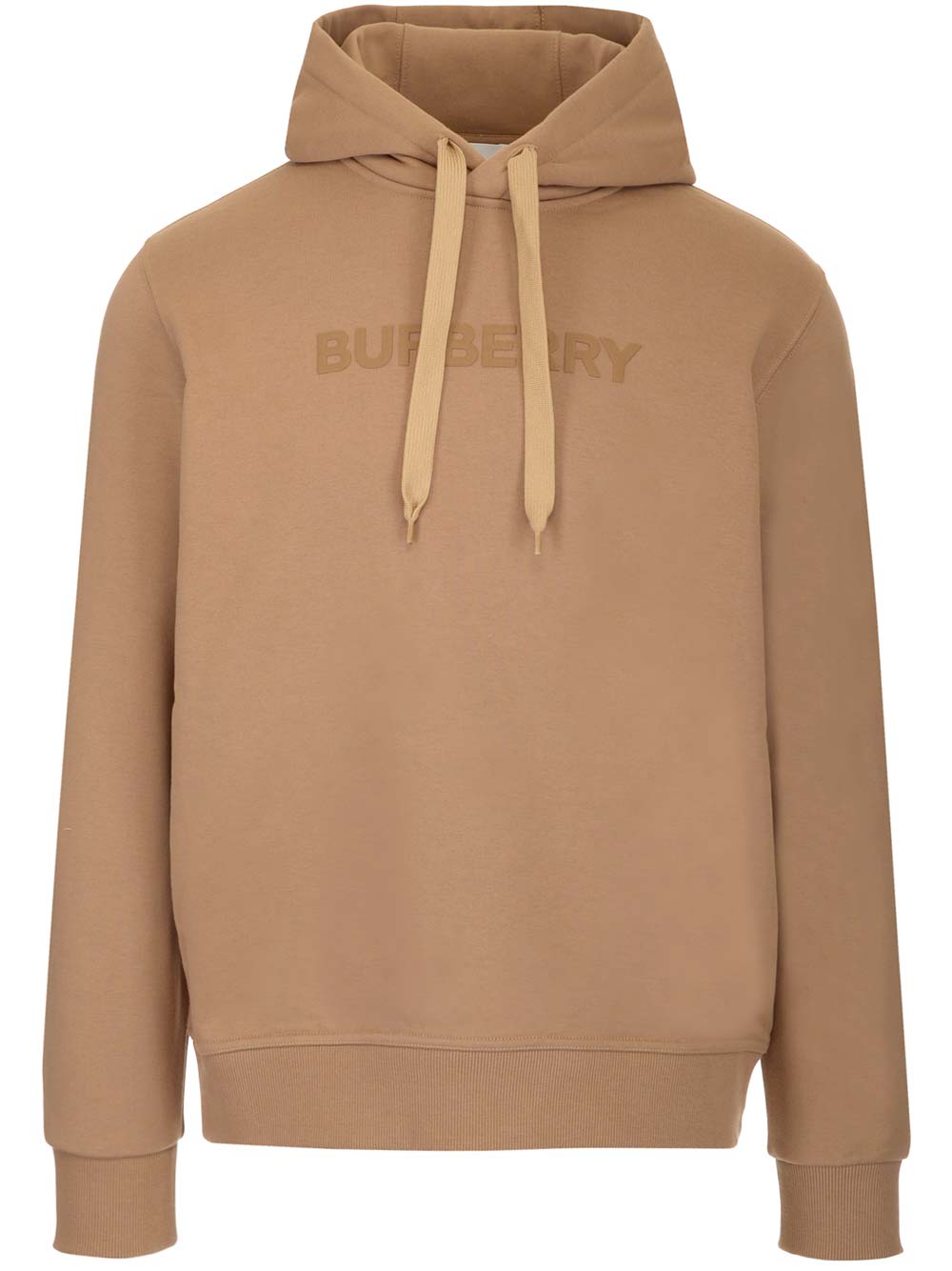 BURBERRY CAMEL COLORED COTTON HOODIE
