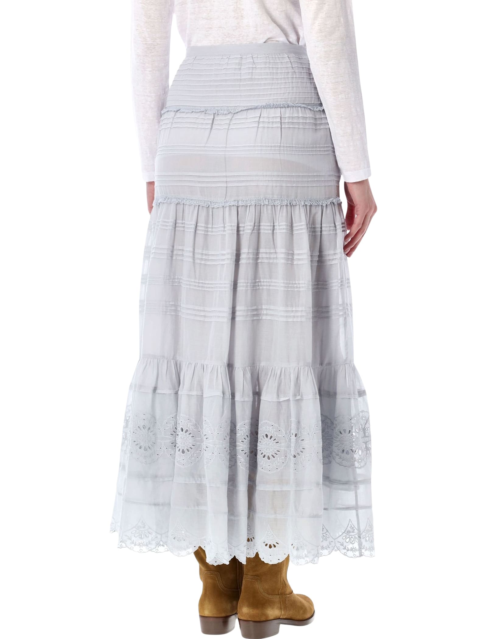 Isabel Marant Étoile Pauline Long Skirt In Blue