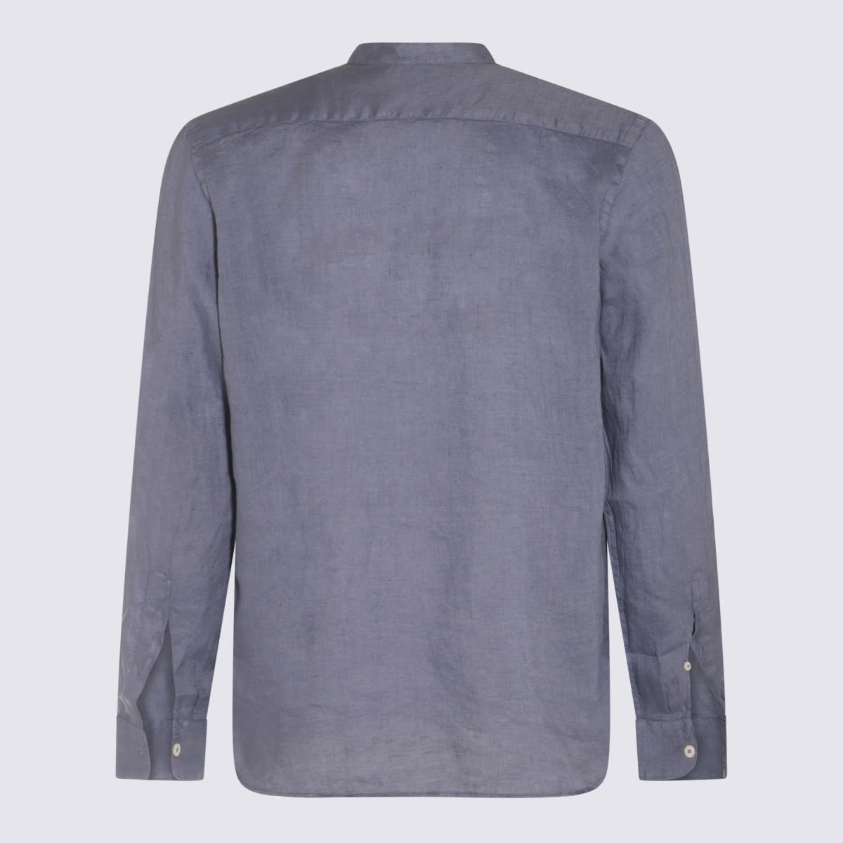 Shop Altea Blue Linen Shirt In Carta Da Zucchero