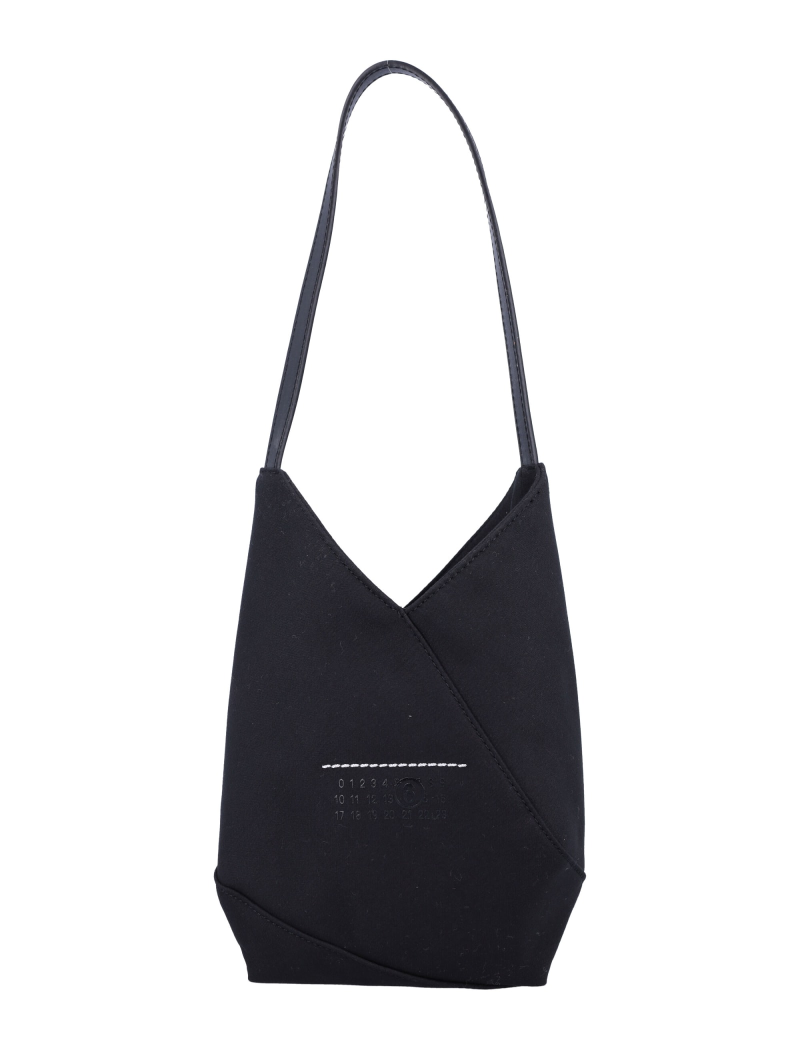 Shop Mm6 Maison Margiela Japanese Egg Bag In Black