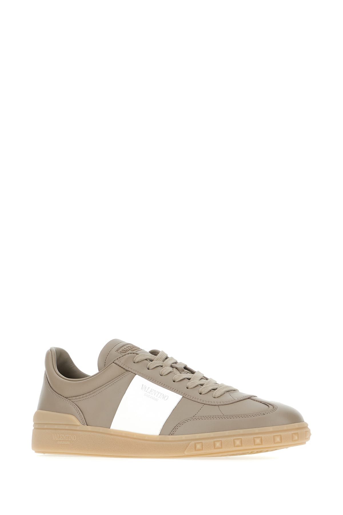VALENTINO GARAVANI CAPPUCCINO LEATHER UPVILLAGE SNEAKERS