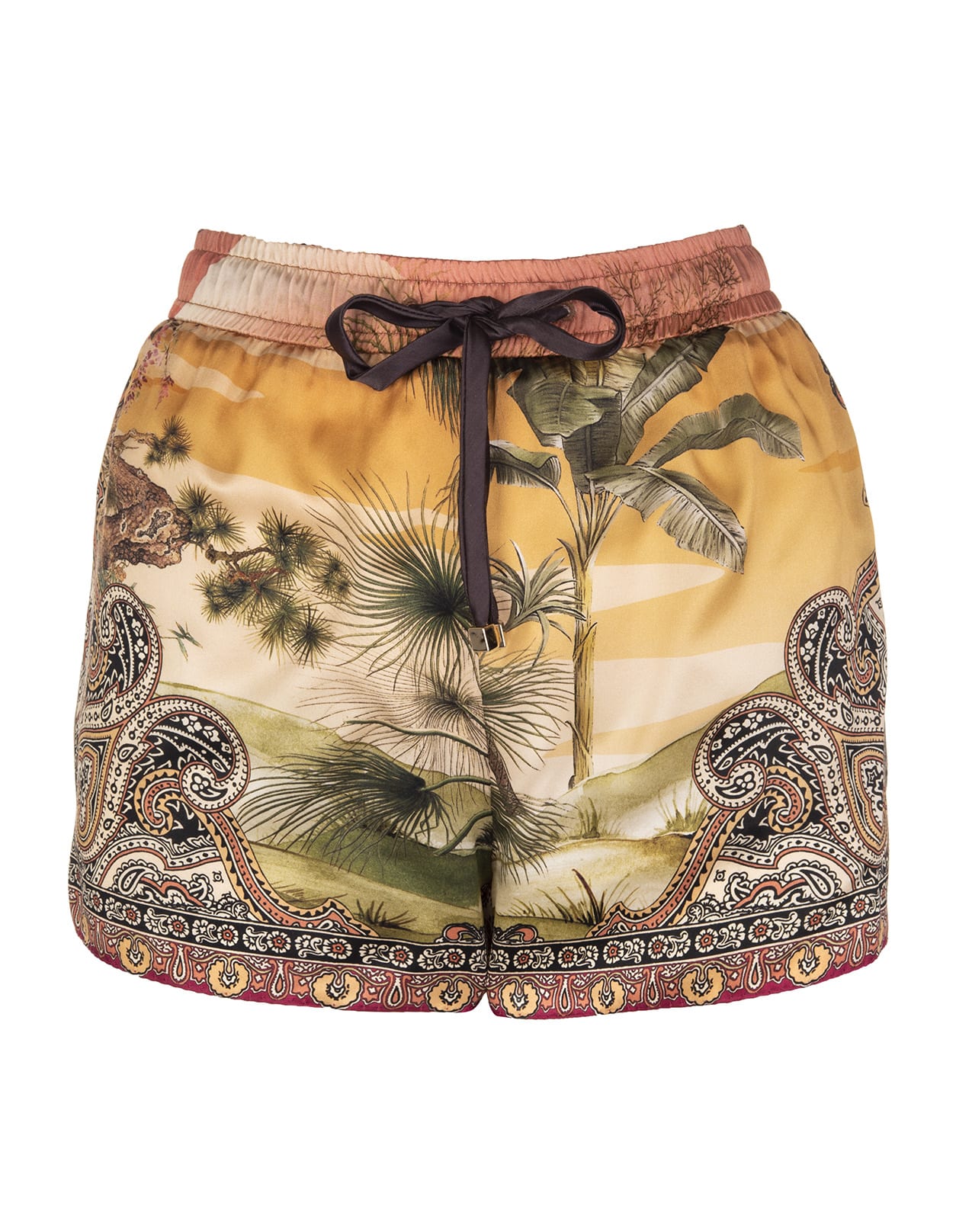 For Restless Sleepers Glauco Paisley-print Shorts