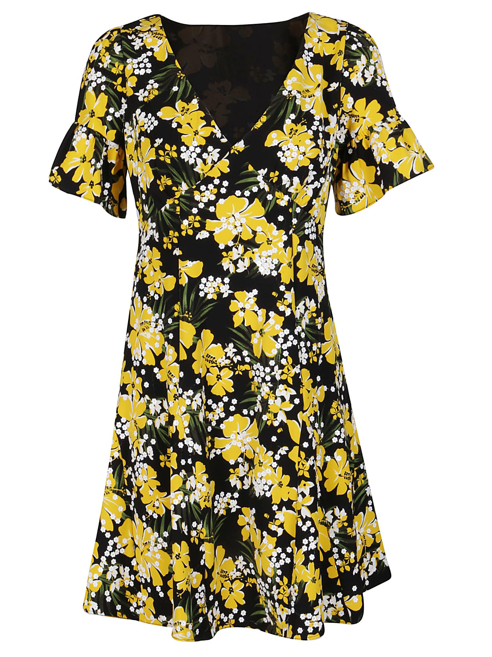 michael kors floral midi dresses