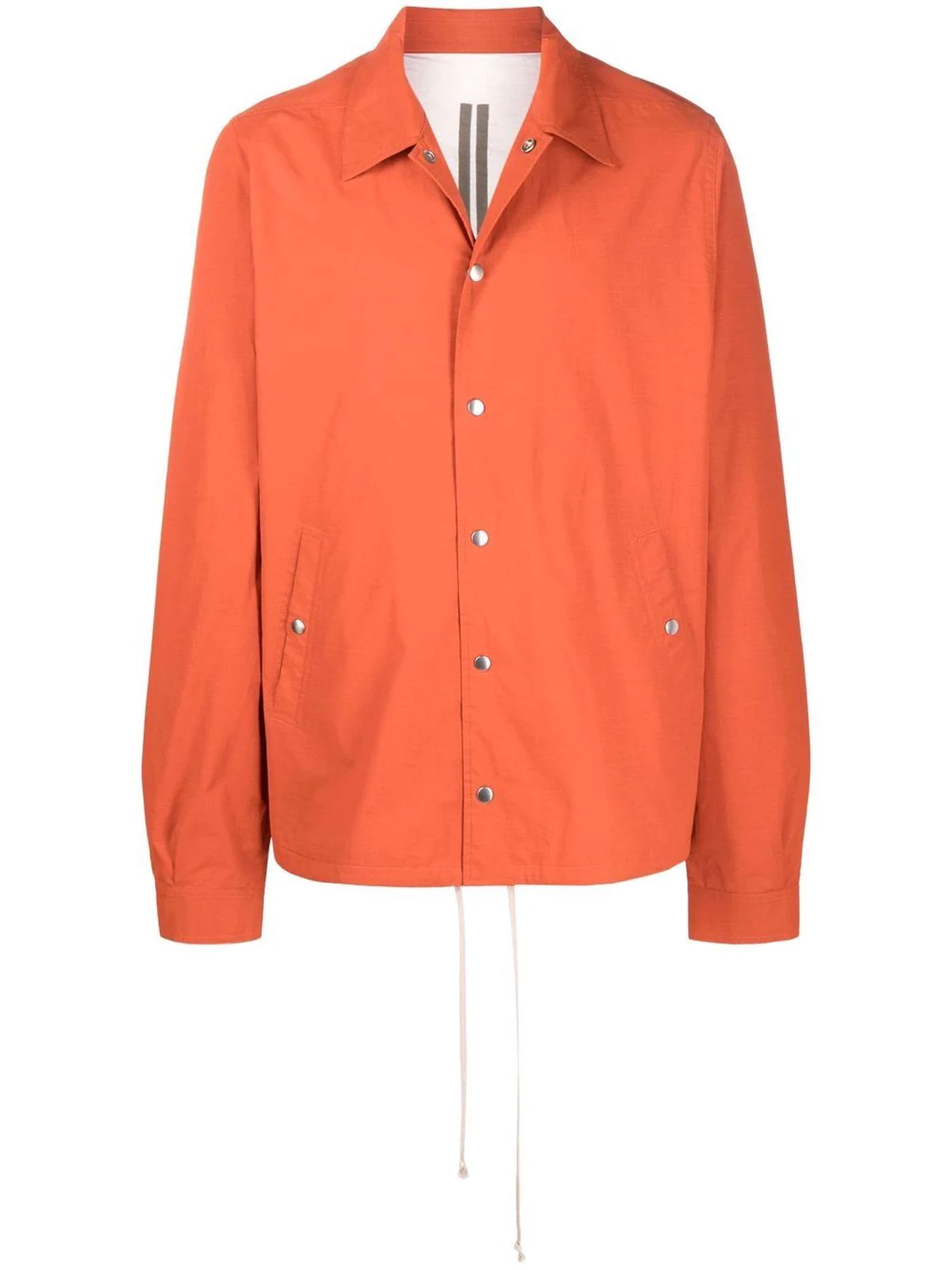 DRKSHDW Orange Cotton Blend Shirt Jacket