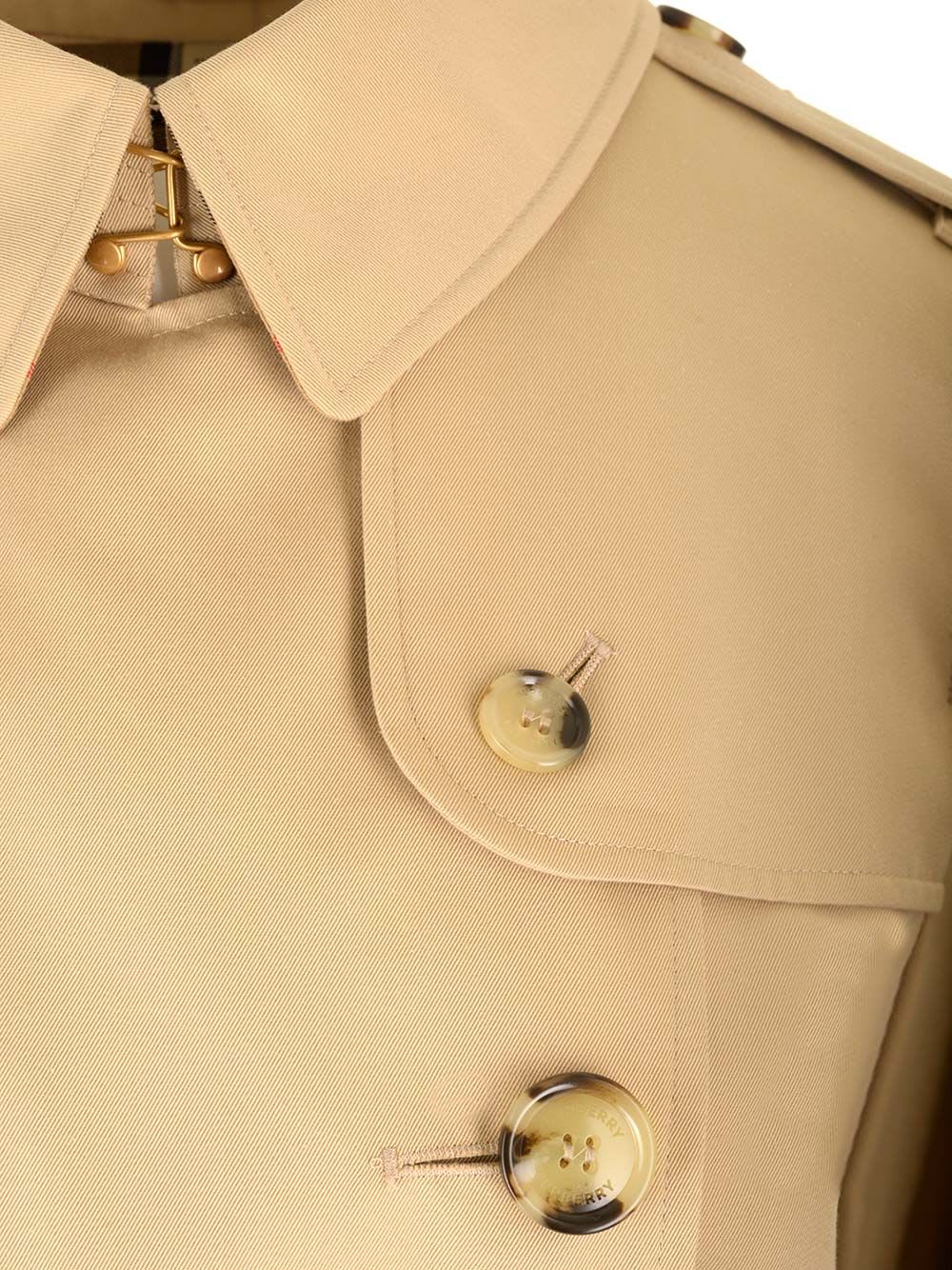 Shop Burberry Kensington Trench Coat In Beige