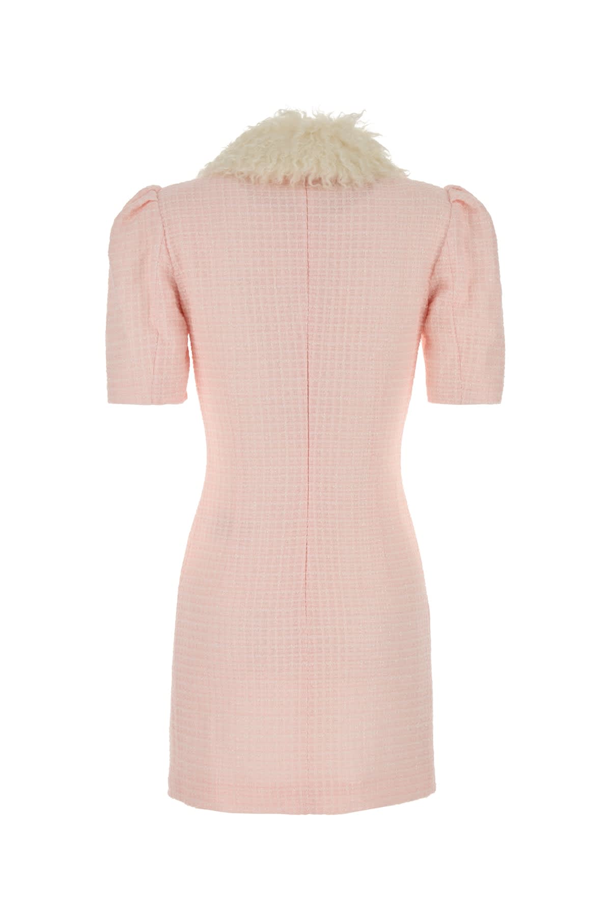 Alessandra Rich Sequined Collared Tweed Minidress