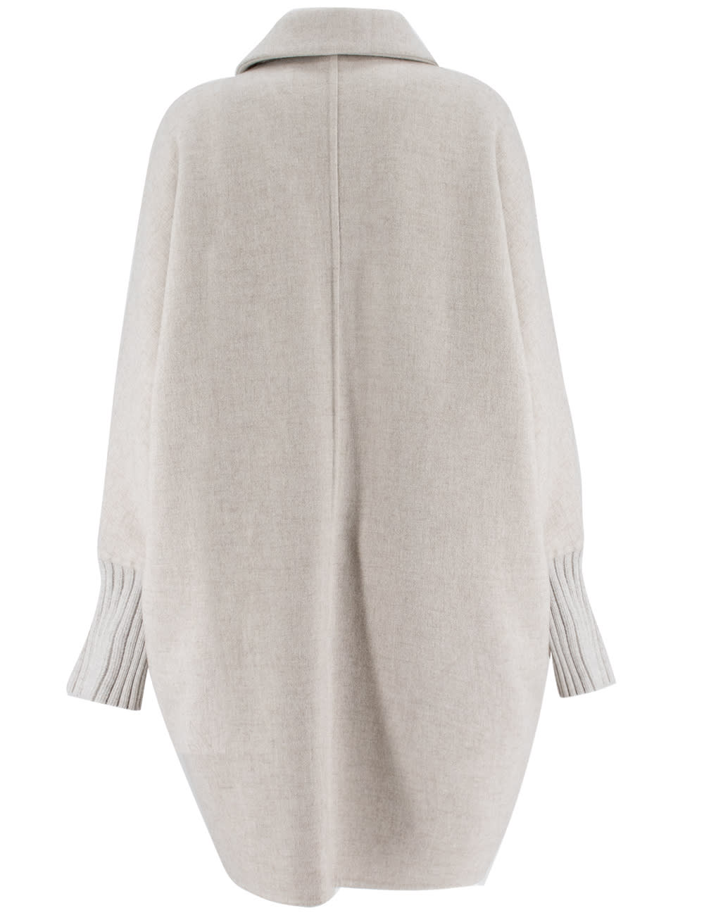 Brunello Cucinelli Cashmere Cocoon Coat In Neutral