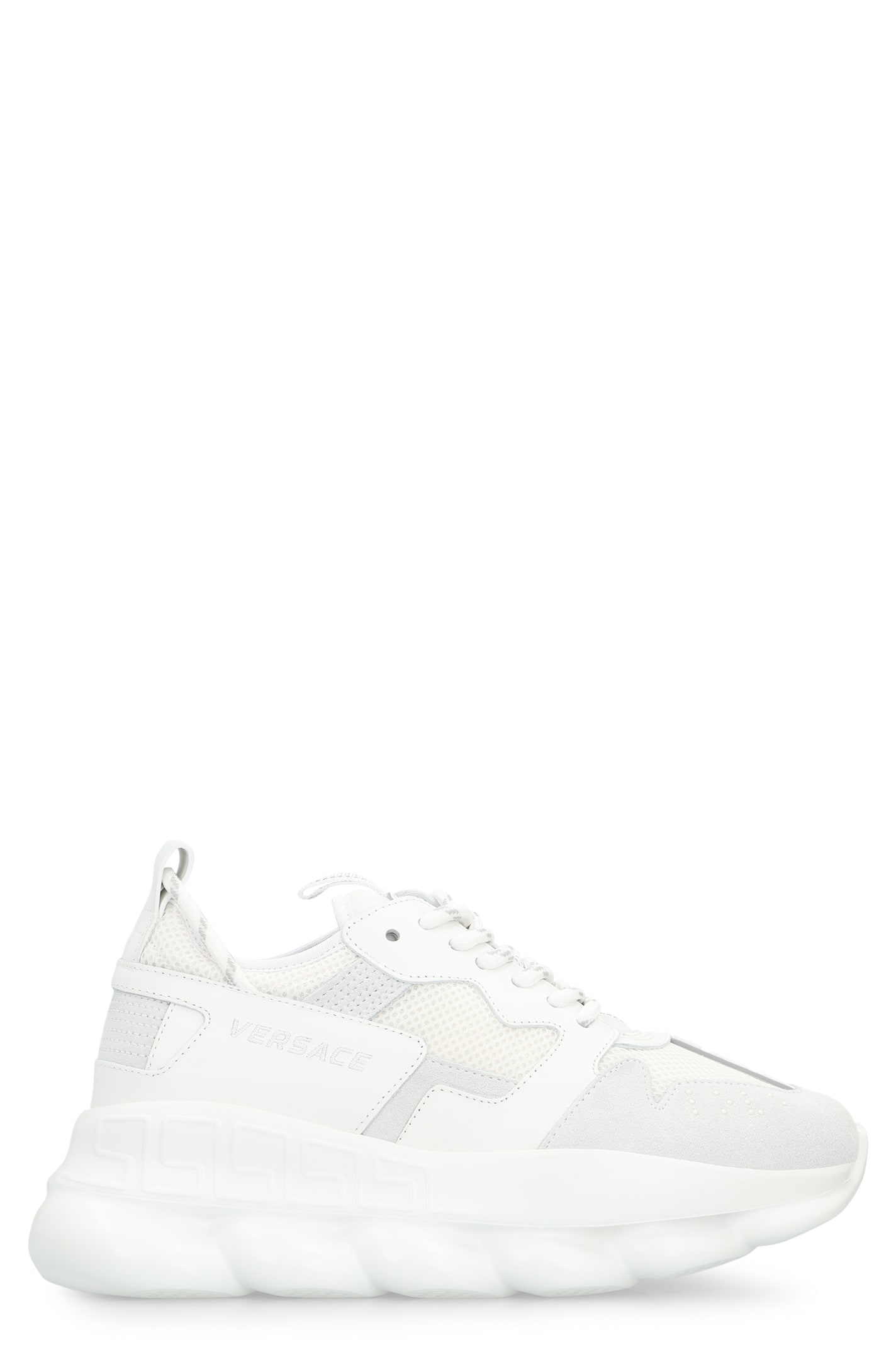 Versace Chain Reaction Oversize Sneakers In Red