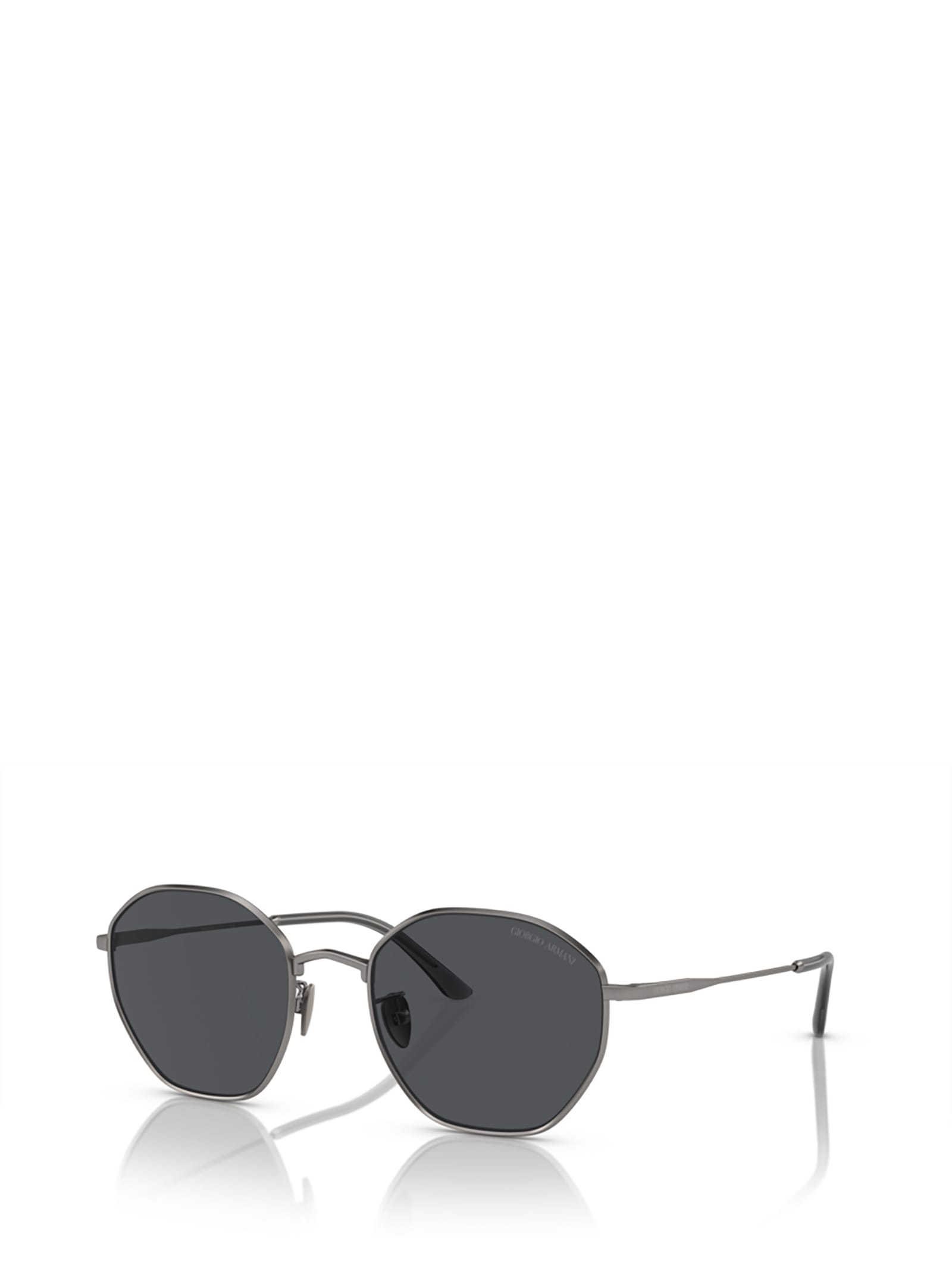 Shop Giorgio Armani Ar6150 Matte Gunmetal Sunglasses