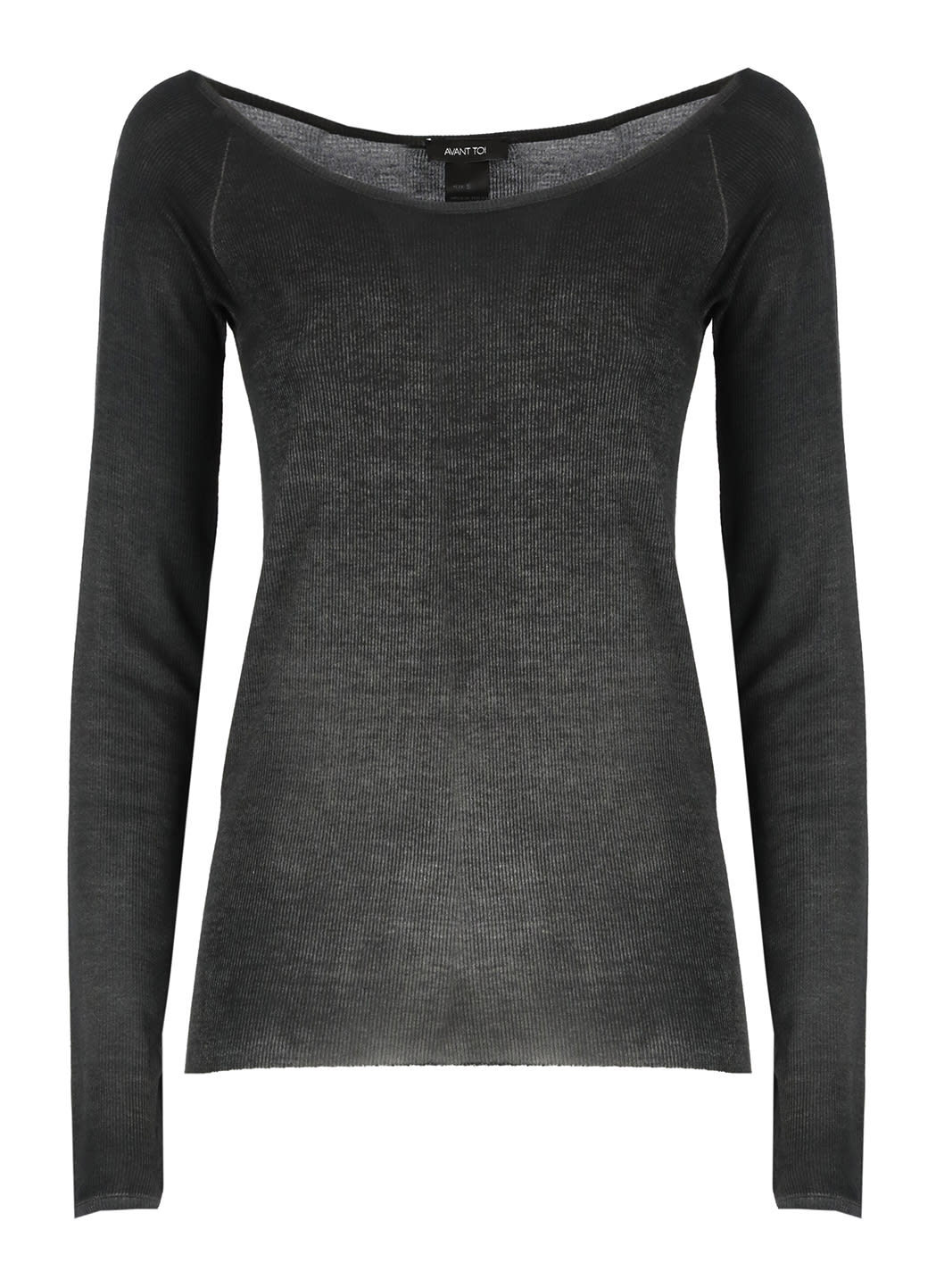Shop Avant Toi Ribbed Sweater In Black