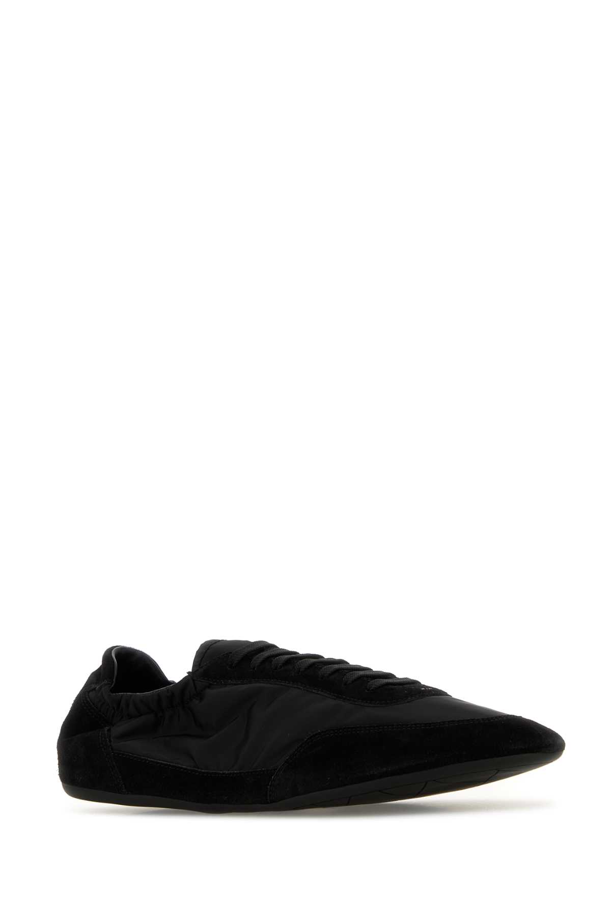 Prada Collapse Re-nylon And Suede Sneaker Men In Black
