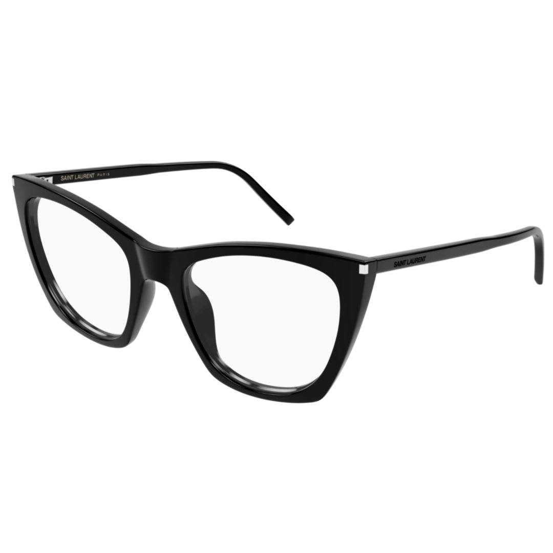 Saint Laurent Sl 214 Kate Thin Opt001-black-black-transparent In Black